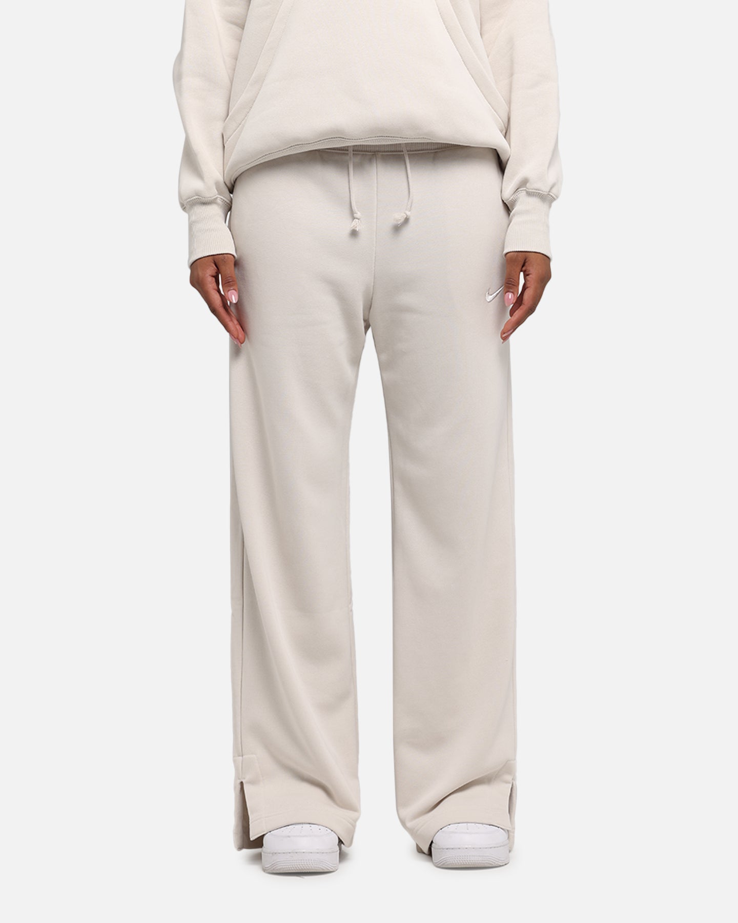 Nike Women's Sportswear Phoenix Fleece High Waisted Wide Leg Sweat Pants Lt Orewood Brown/Sail、mySite、zt4zffjzw