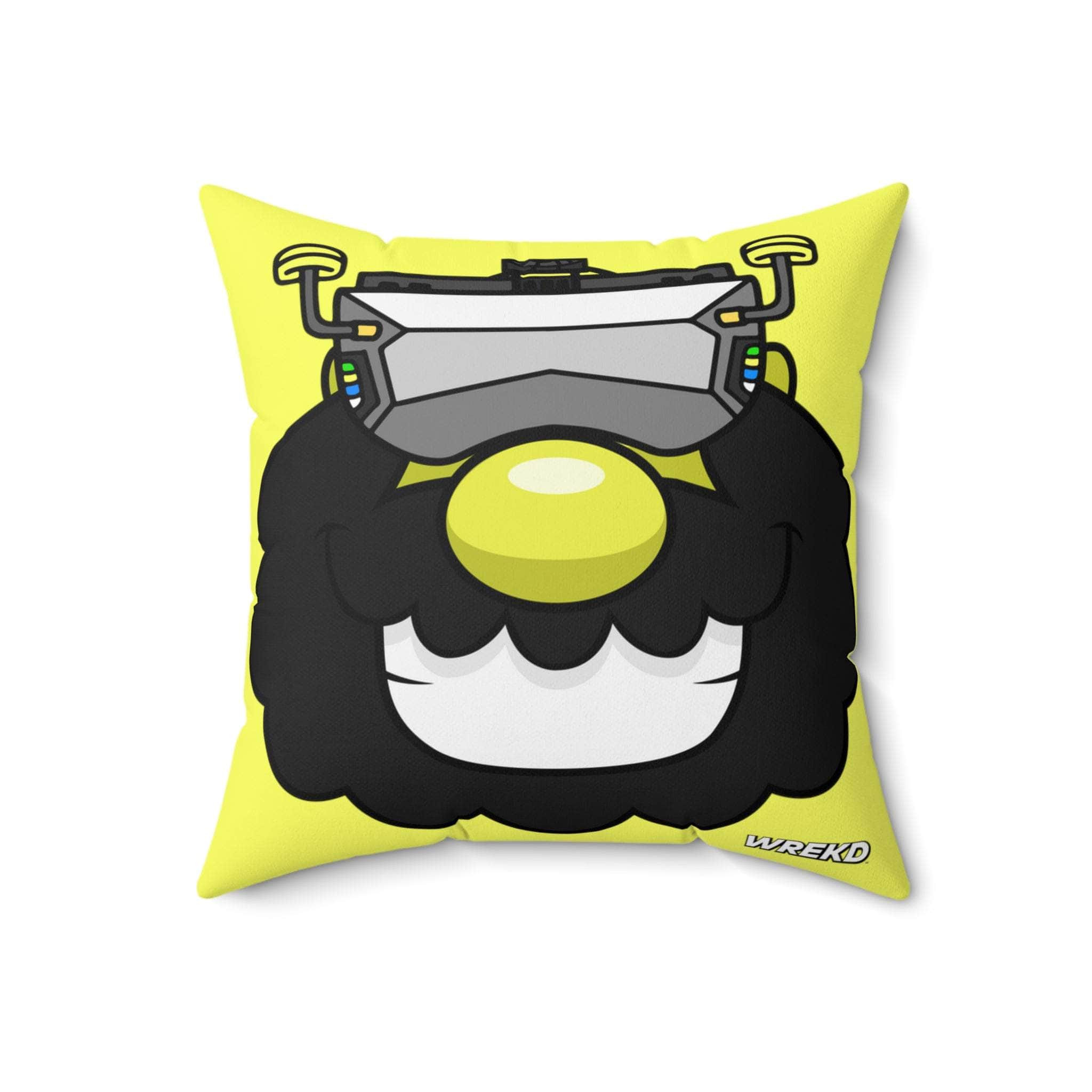  FPV Kaveman Square Pillow by WREKD Co. - Choose Size、mySite、merchandisen