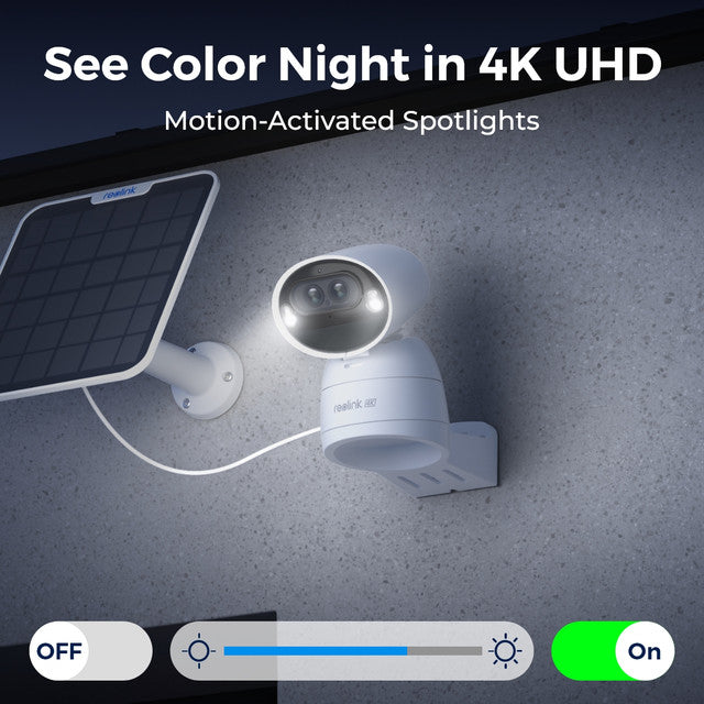 Reolink 4K Dual Lens PTZ Wi-Fi 6X Hybrid Zoom Battery Security Camera, Argus Track+Solar Panel、mySite、camillekostekn