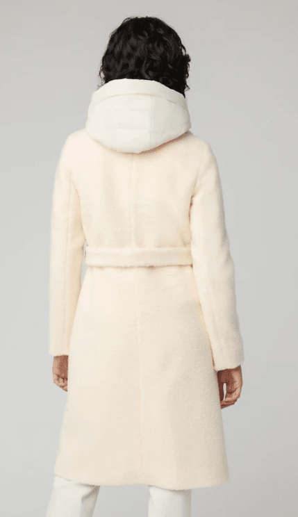Soia & Kyo Women's Monique Semi-Fitted Wool Blend Sherpa Coat With Bib & Hood、mySite、i-lightchina