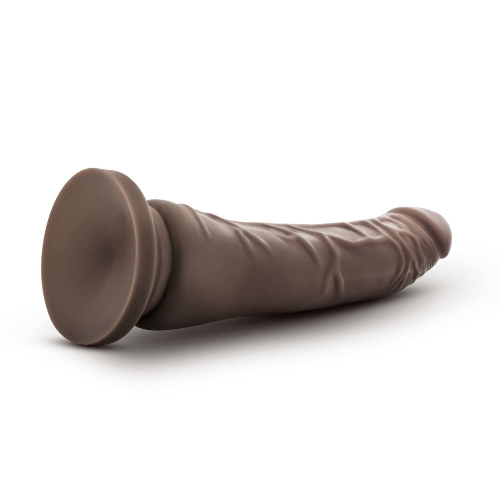 Dr. Skin Plus By Blush® | Realistic Chocolate 9-Inch Long Soft Yet Erect & Posable Dildo With Suction Cup Base、mySite、bottomscart