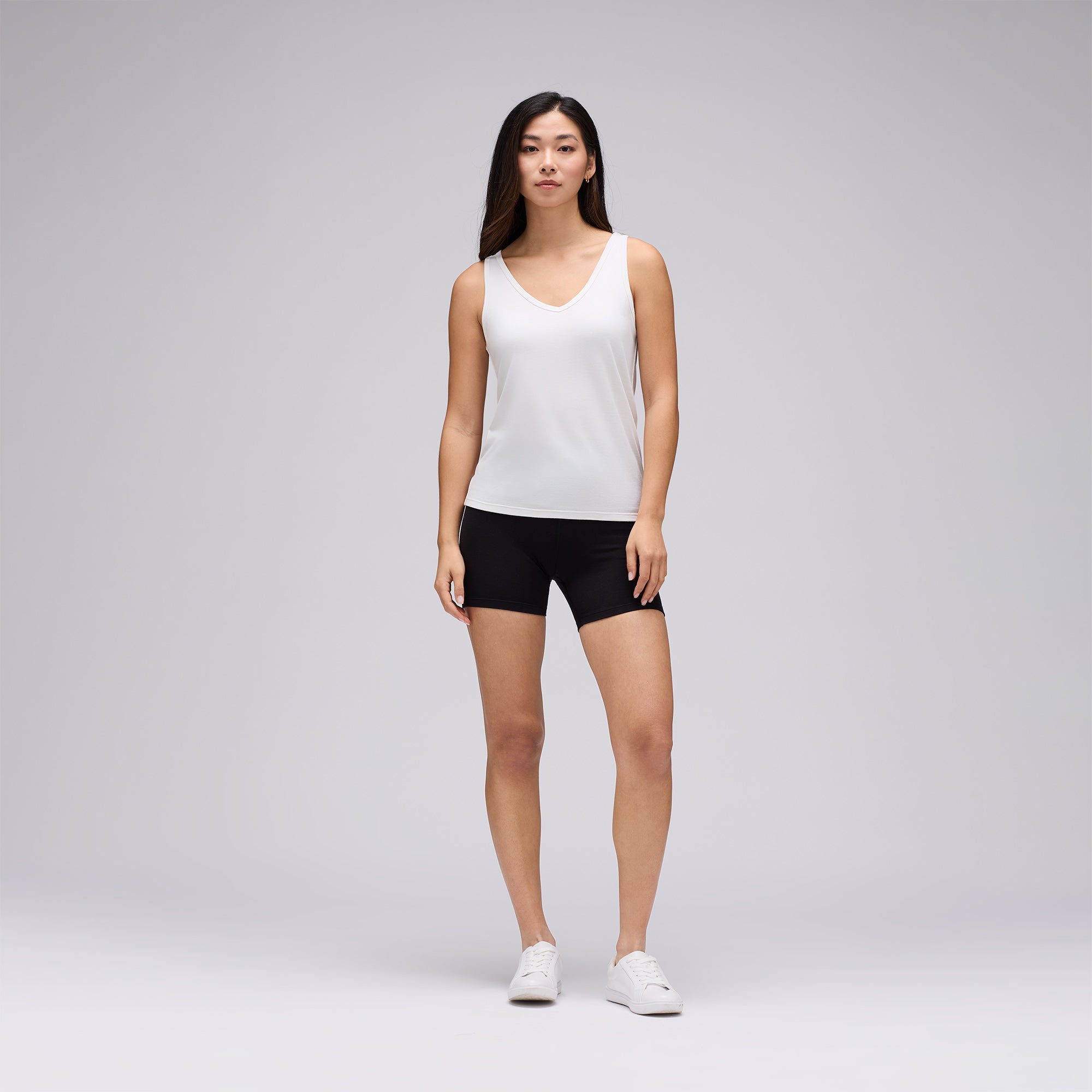 Women's Relaxed Merino V-Neck Tank、mySite、noshort