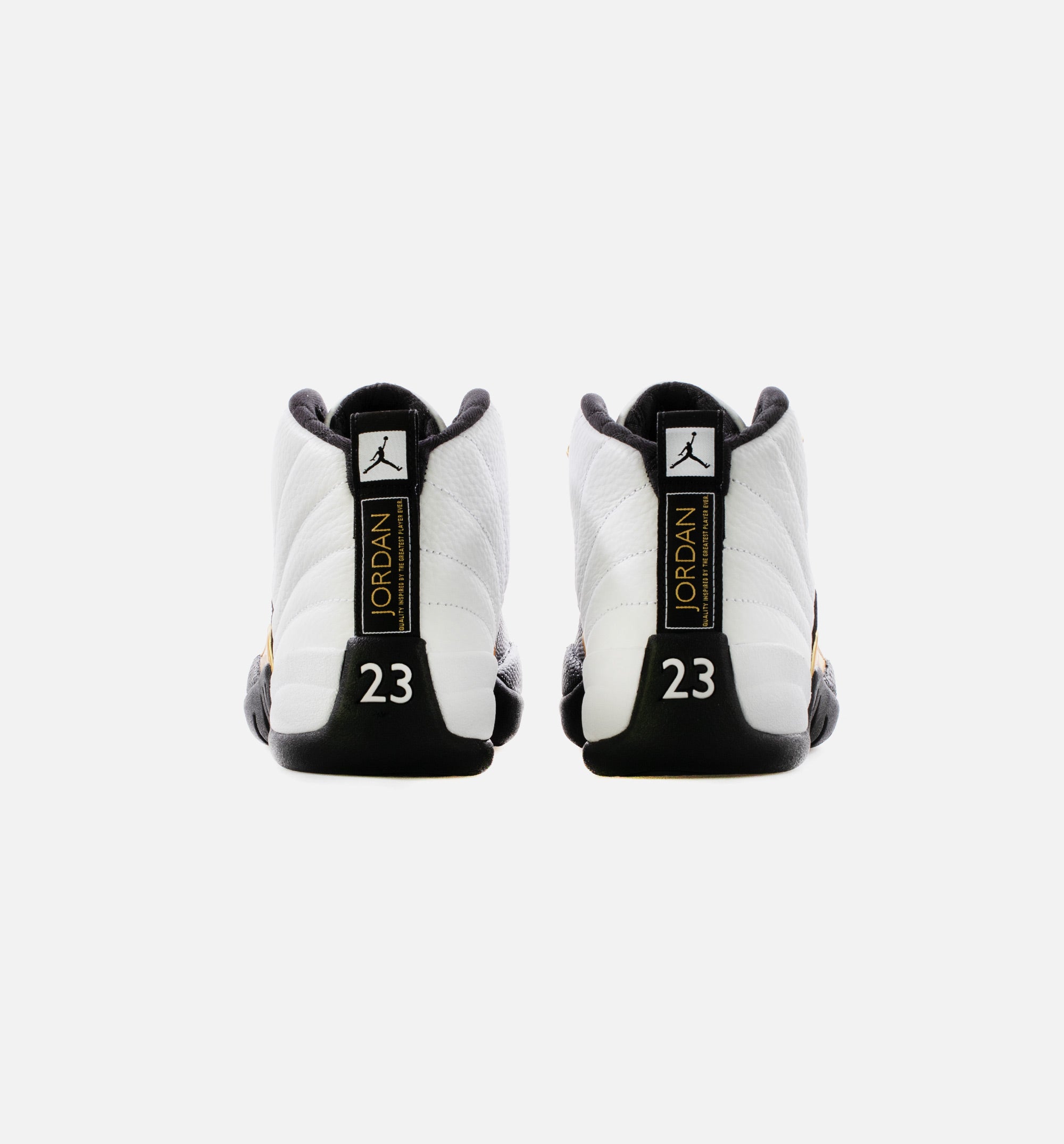 Air Jordan 12 Retro Royalty Mens Lifestyle Shoe - White/Black/Metallic Gold Limit One Per Customer、mySite、dreamappss