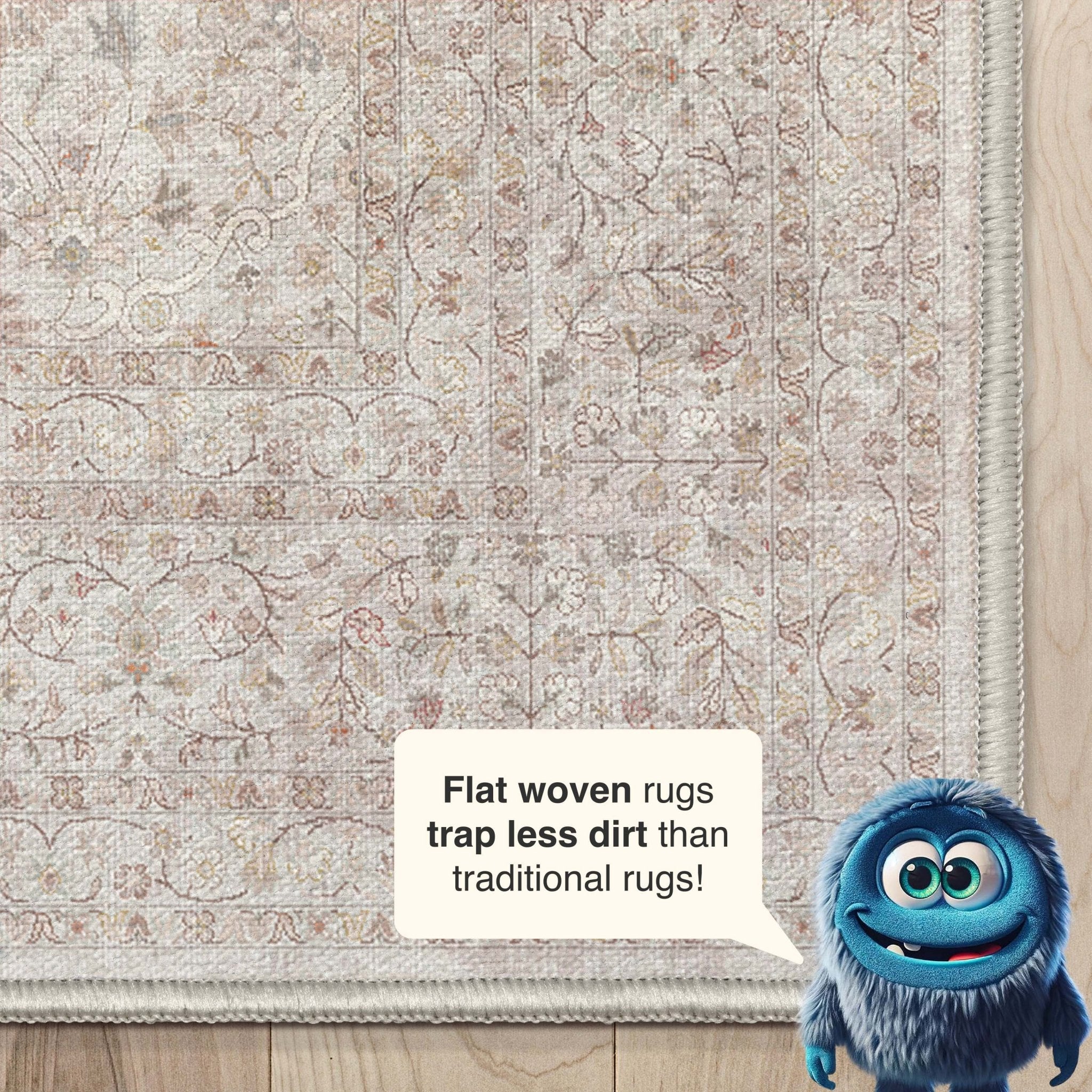 Isolde Vintage Persian Oriental Flat-Weave Rug、mySite、gigharbornorthrealestate