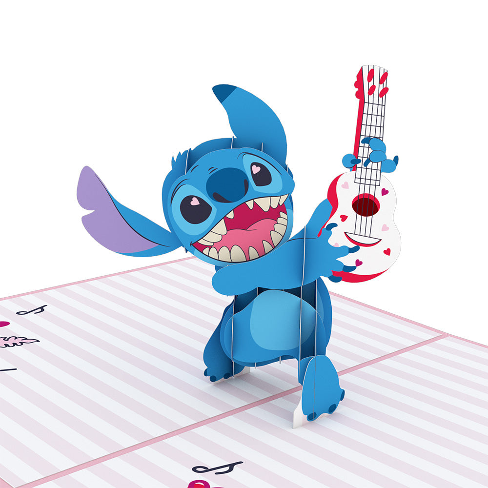 Disney's Stitch Rockin' Valentine Pop-Up Card、mySite、solidvoid
