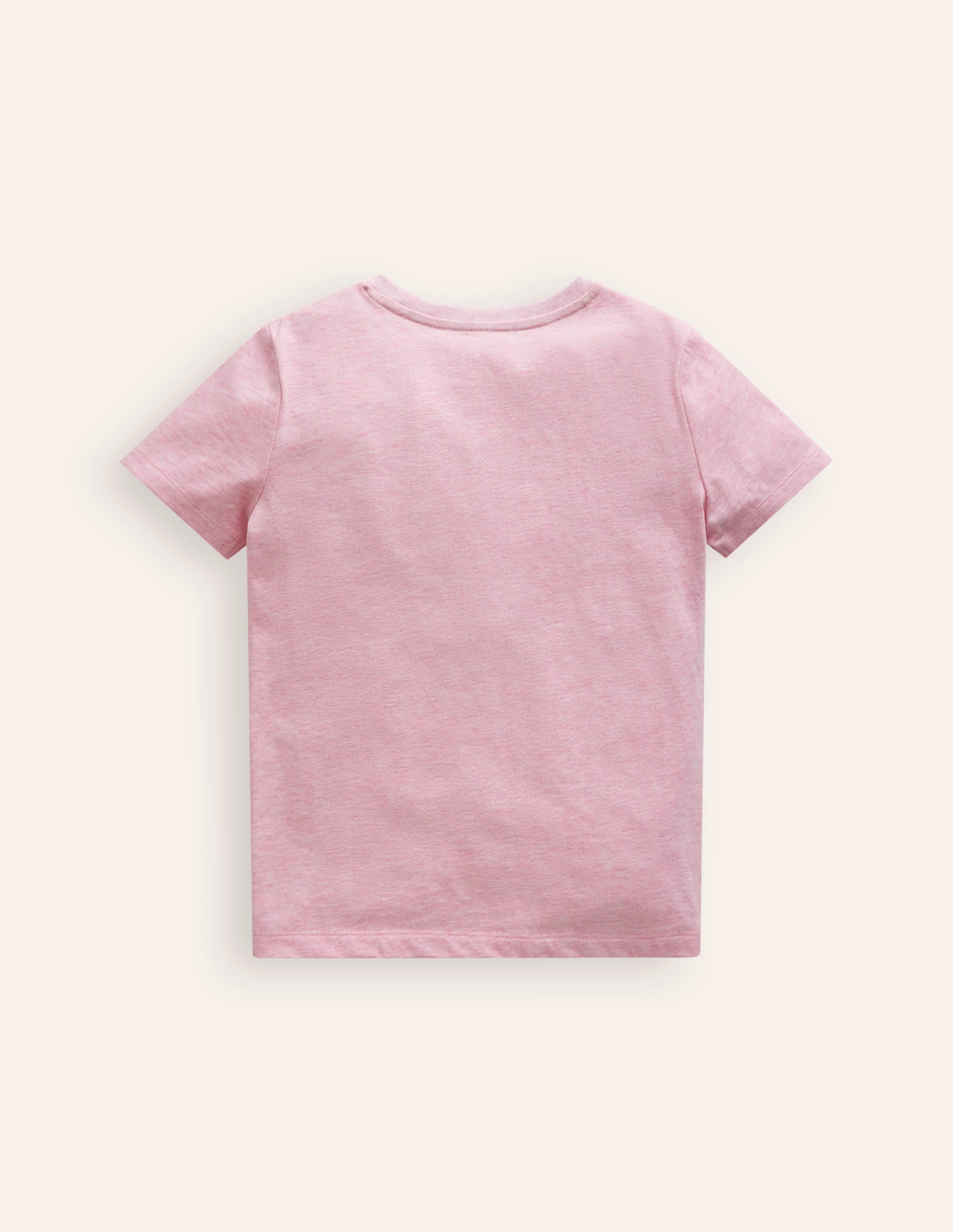  Appliqué Motif T-shirt-Pink Marl、mySite、ashleygrahame
