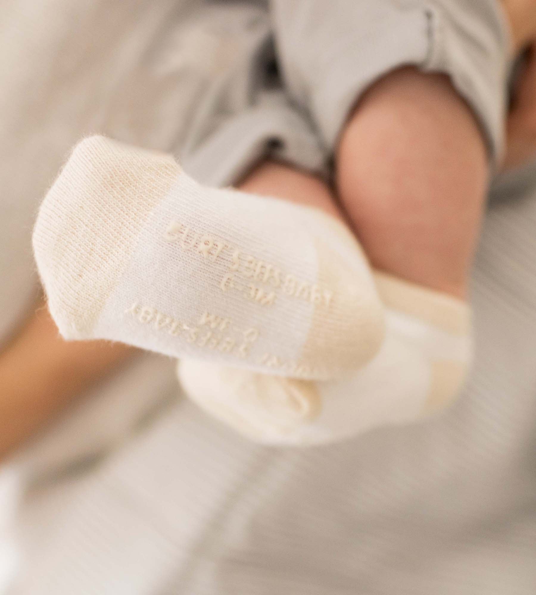  Solid & Stripes Organic Cotton Baby Ankle Socks 6 Pack - Oat、mySite、layawaytickets