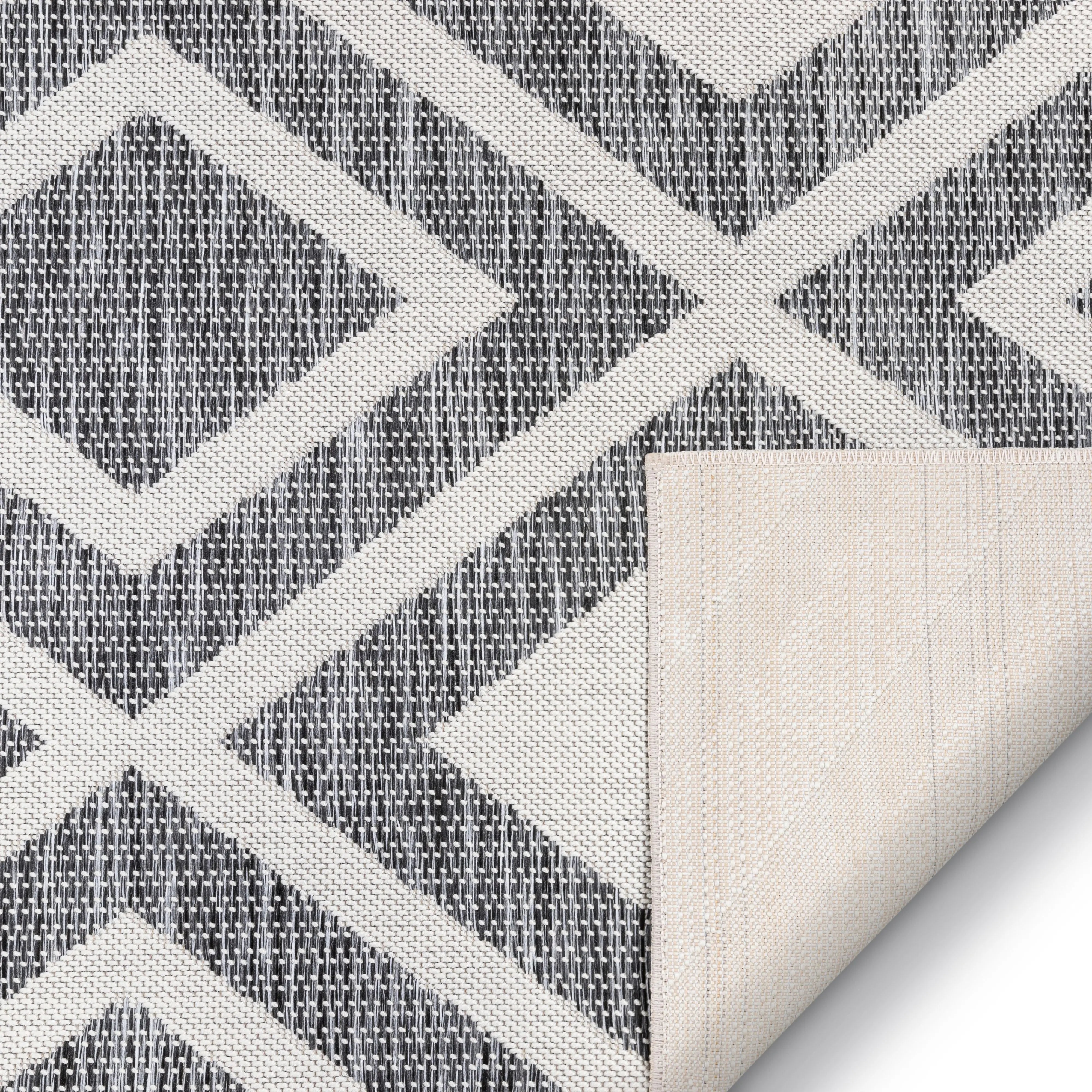 Brito Modern Bold Grey Flatweave 7'10 x 10'6 Rug、mySite、gigharbornorthrealestate
