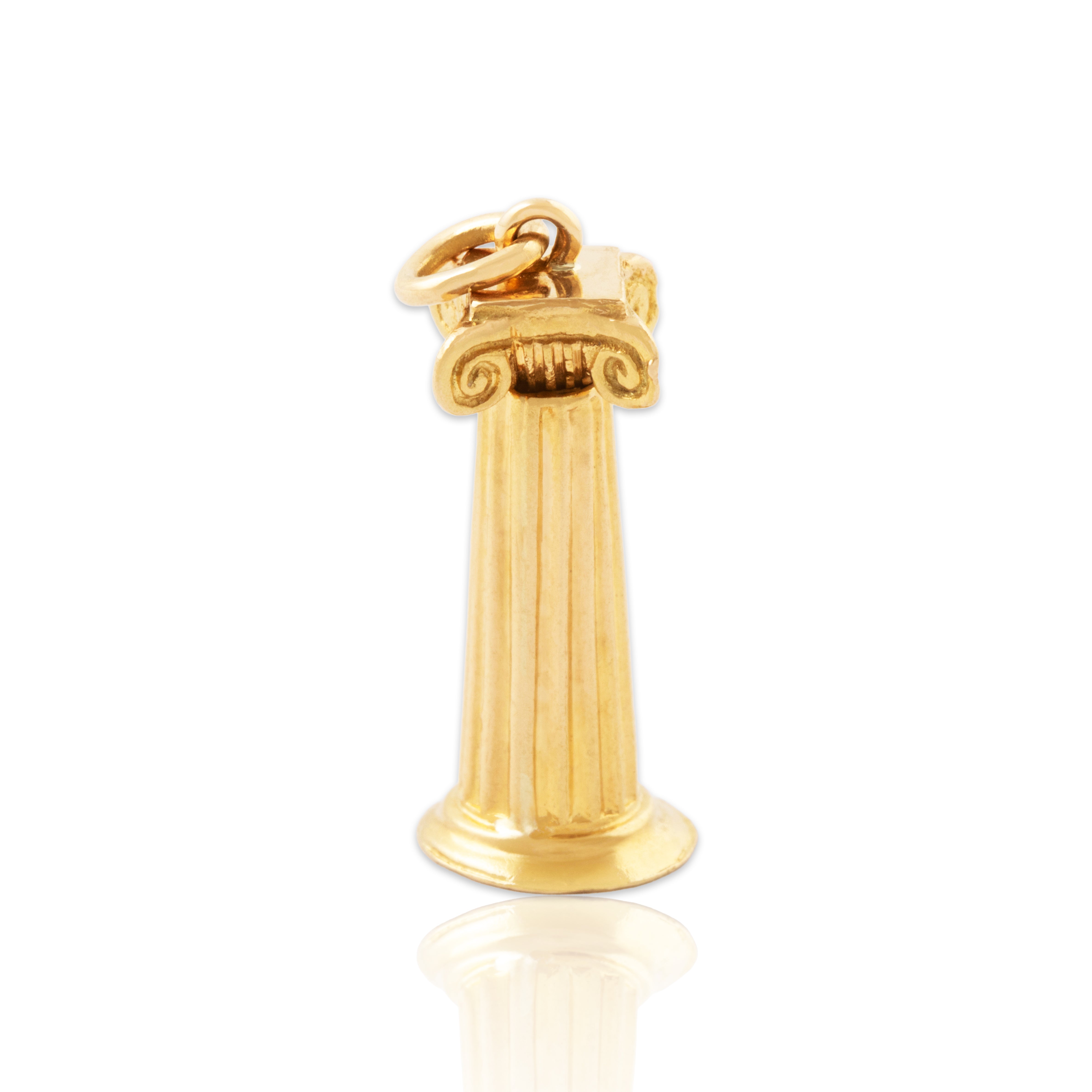 Vintage 18k Yellow Gold Classical Ionic Column Charm / Pendant、mySite、hinf8tx79