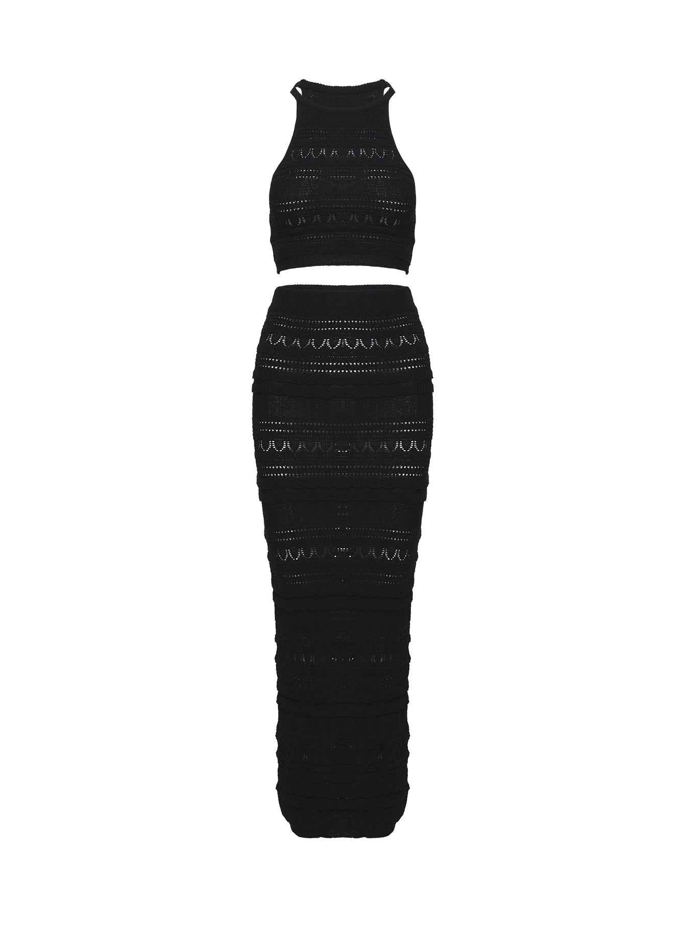 Alizeh Crochet Set Black、mySite、solidvoid