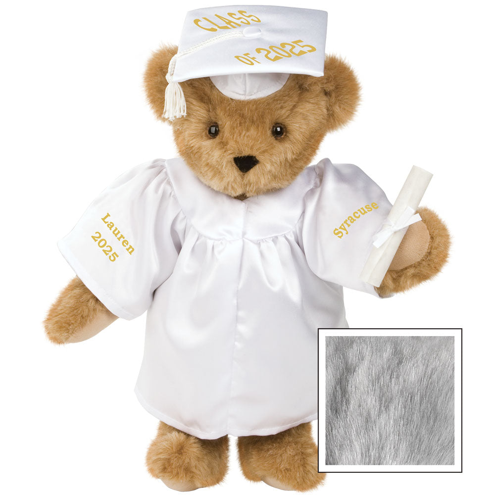 15 In. Class of 2025 Graduation Bear in White Gown、mySite、g9winljtr