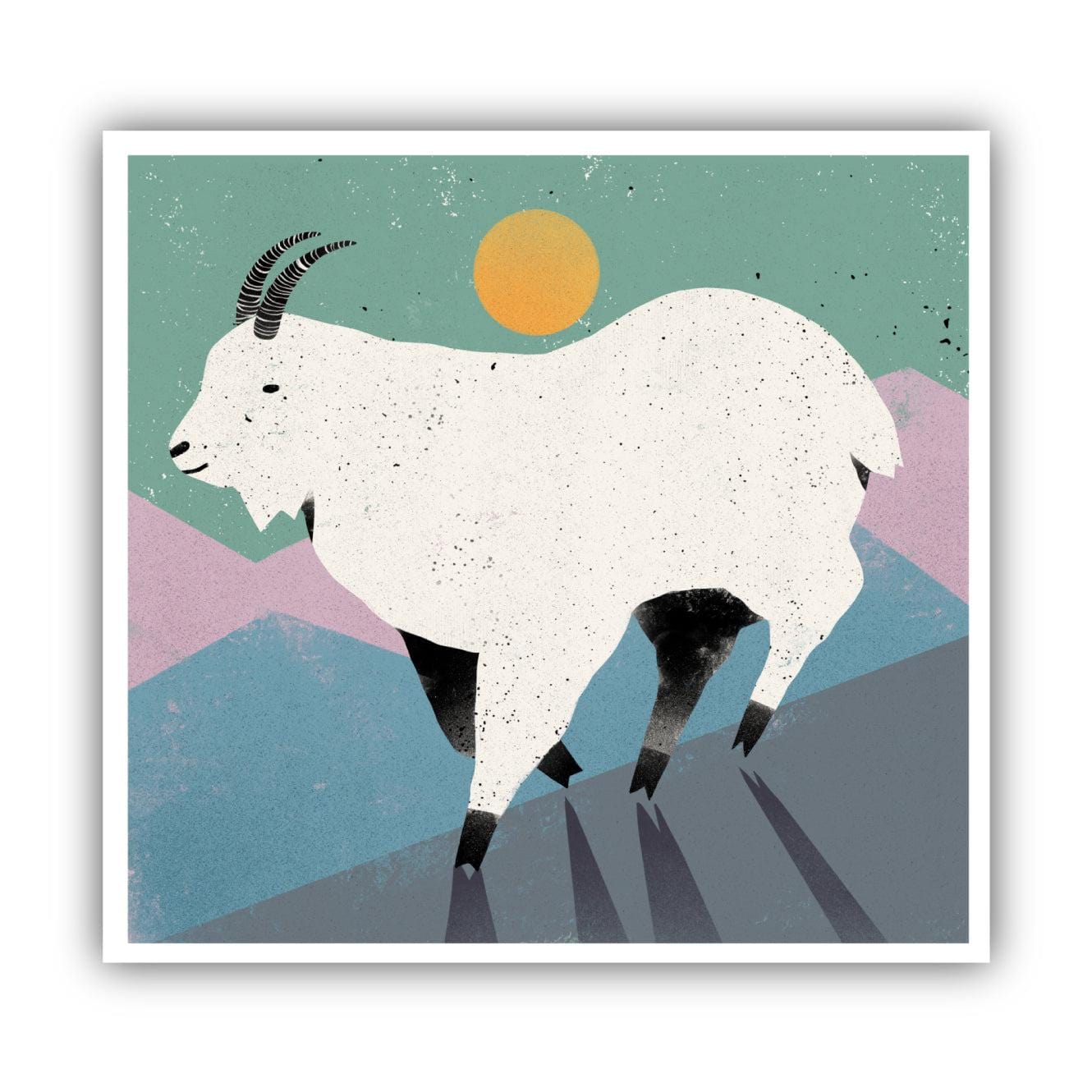  Cute Abstract Goat Sticker、mySite、ghnorth