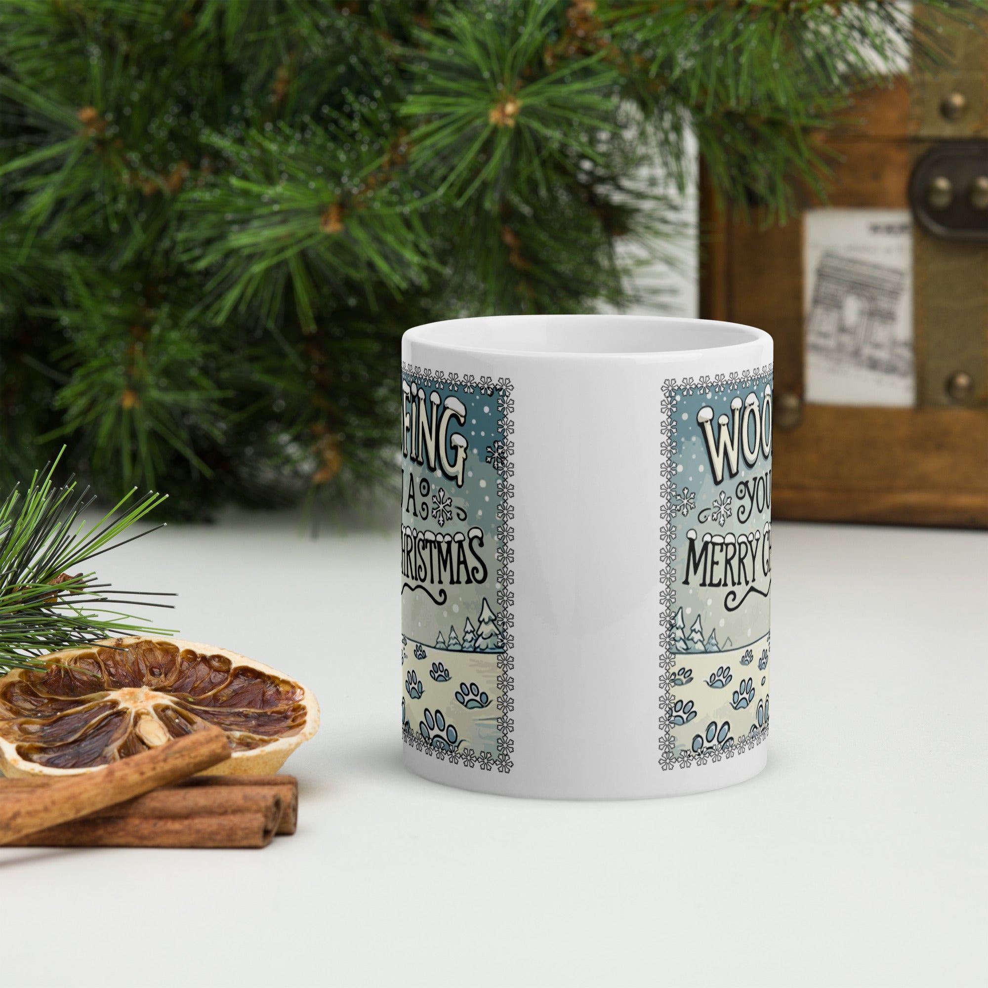 Woofing You A Merry Christmas Mug、mySite、camillekostekn