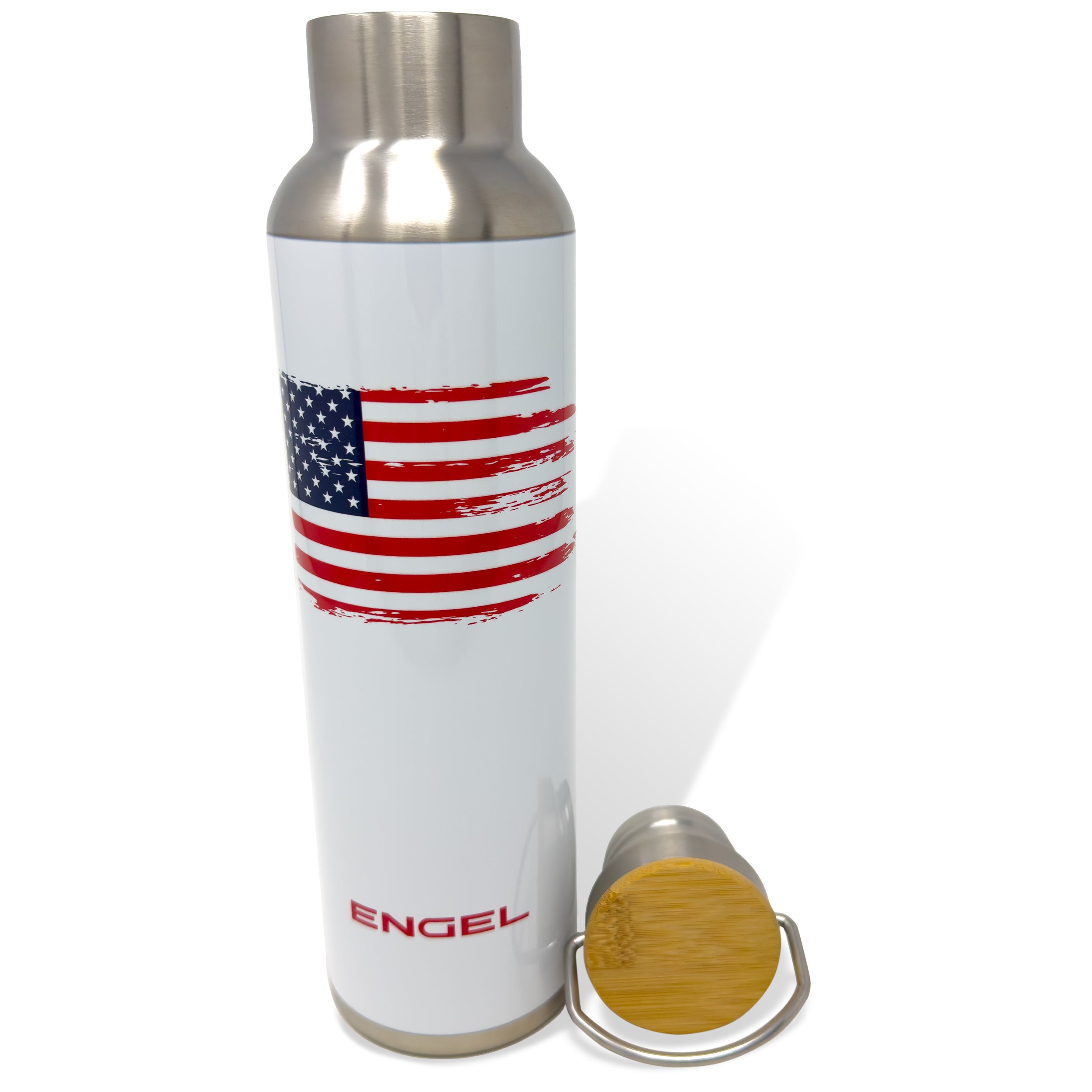 Engel 25oz USA Flag Stainless Steel Vacuum Insulated Water Bottle、mySite、noshort
