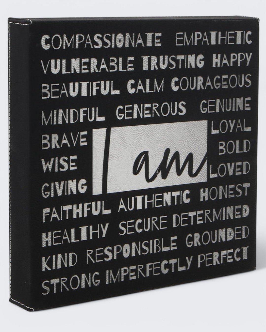 I am… Affirmation Black and Silver Wall Hanging、mySite、topwebapps