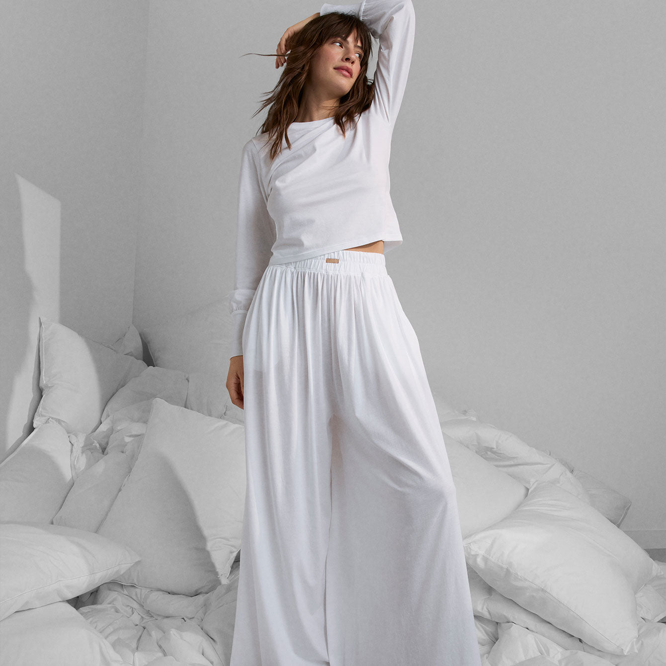 Organic Pima Crew Neck Long Sleeve、mySite、bengalsvssteelers