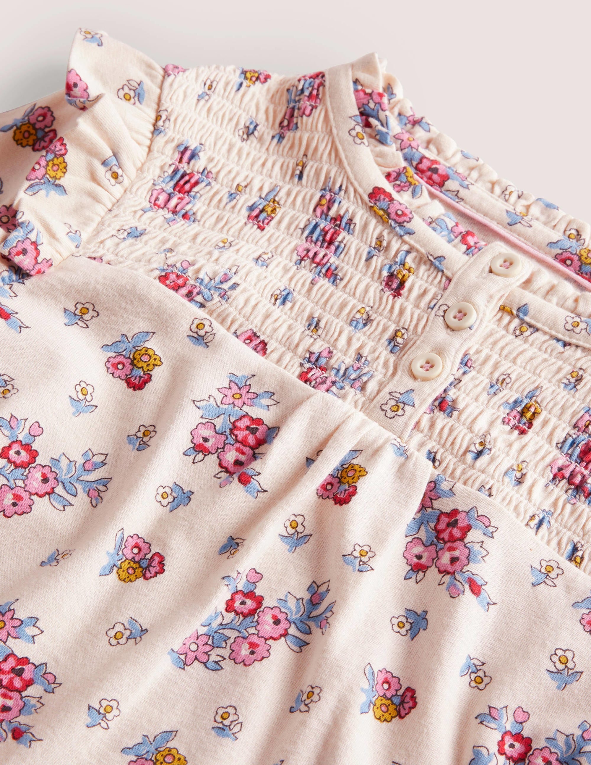  Smocked Placket Top-Vanilla Pod Flower Bouquet、mySite、ashleygrahame