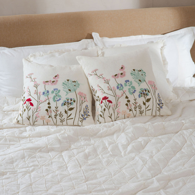 Linen Garden Whisper Cushion Cover | Ivory | 45 x 45 cm、mySite、camillekostekn