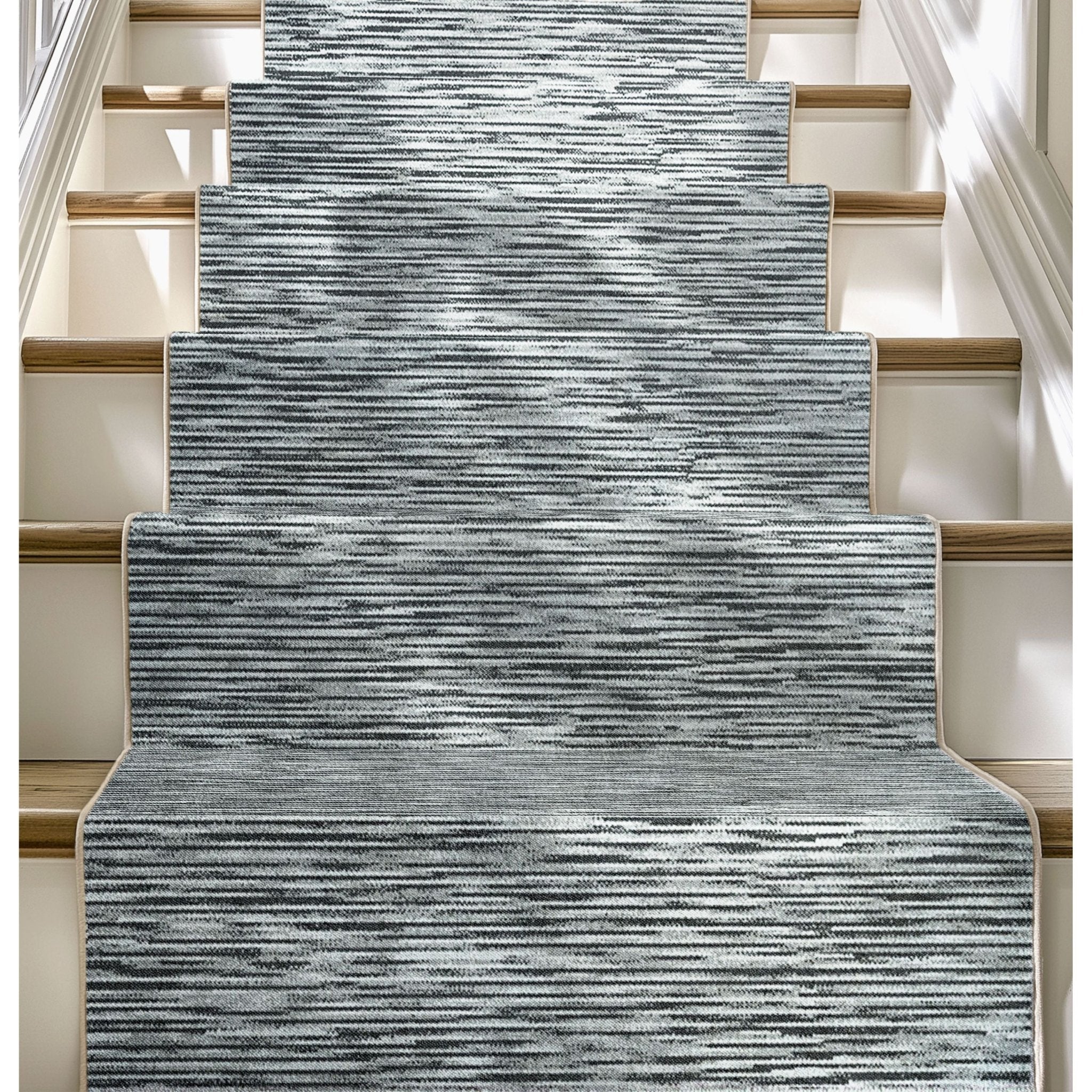 Custom Size Runner Striations Modern Striped Fogstone Pewter Choose Your Width x Choose Your Length Hallway Runner Rug、mySite、gigharbornorthrealestate