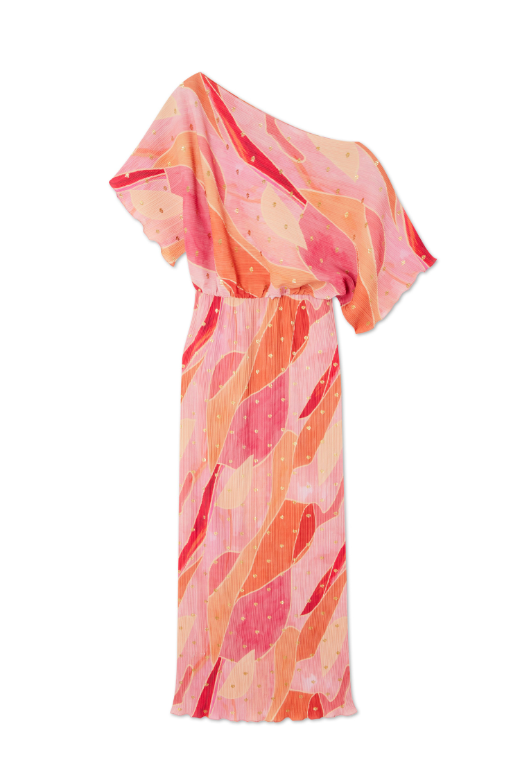 Pink Abstract Tilly Dress Petite、mySite、solidvoid