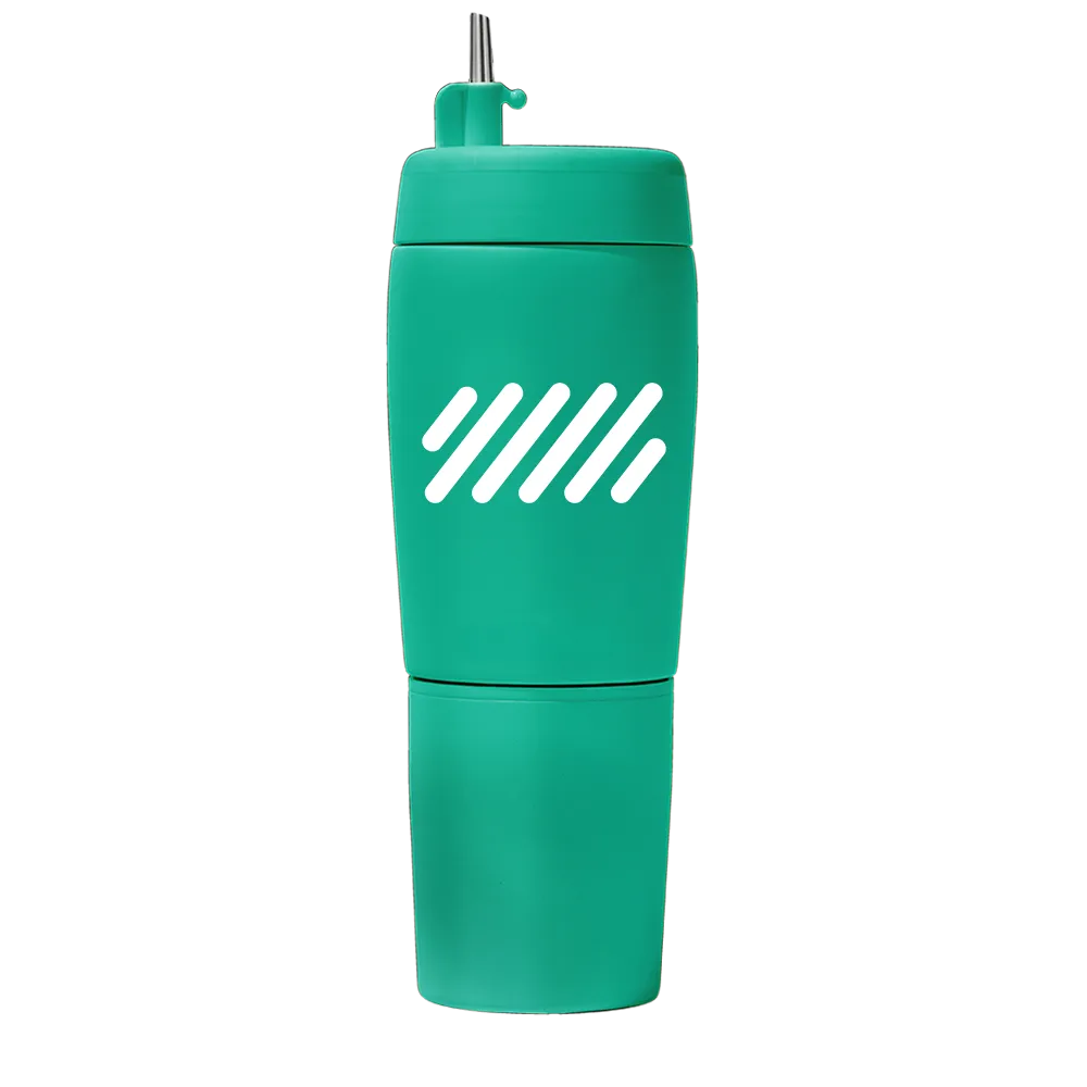 Pour Caddy 20 oz Stainless Flask Set、mySite、noshort