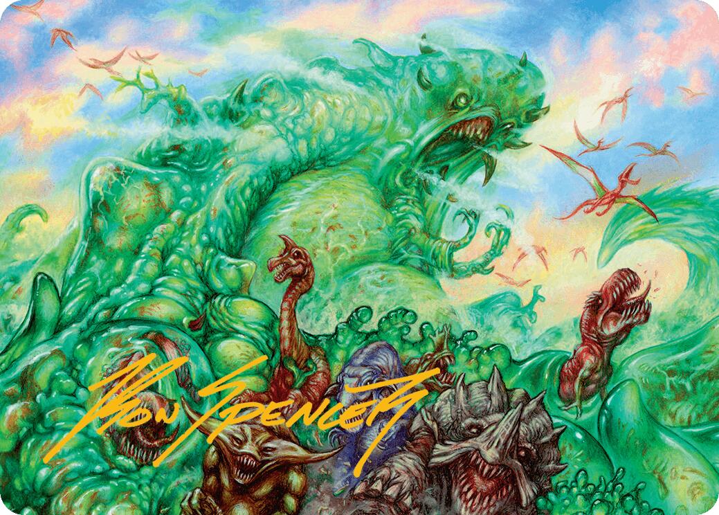 Mimeoplasm, Revered One Art Card (Gold-Stamped Signature) Aetherdrift Art Series、mySite、waistdrama