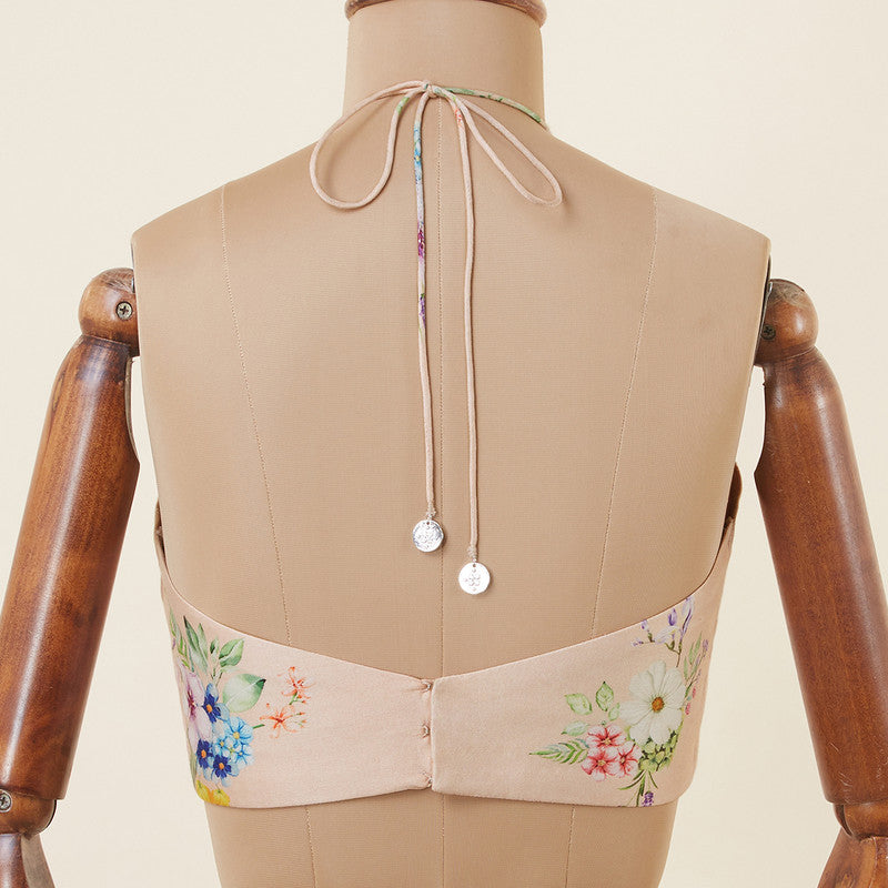 Cotton Printed Blouse | Sleeveless | Peach、mySite、camillekostekn