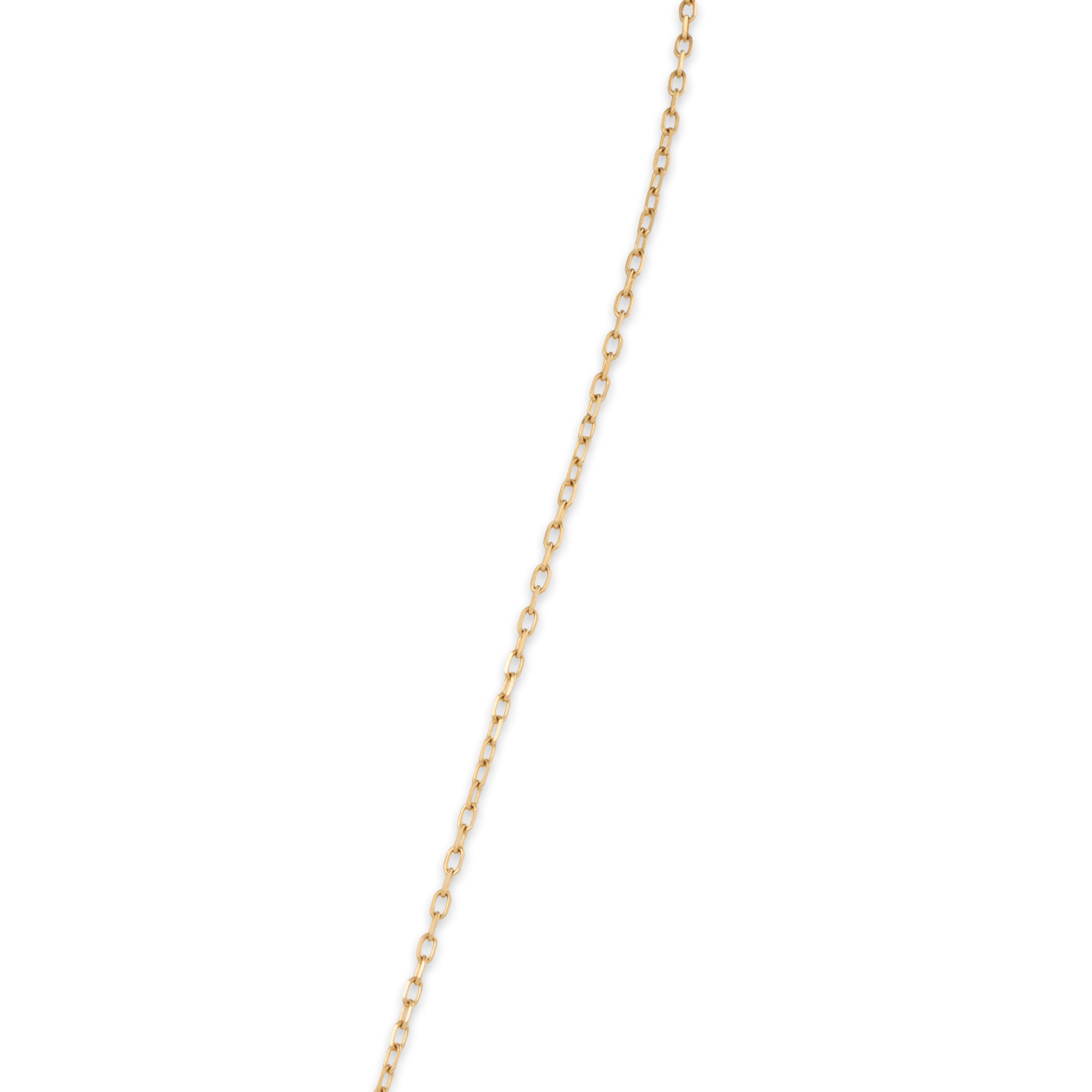 Vintage 18k Yellow Gold Diamond Pave Paperclip Necklace 16-18、mySite、hinf8tx79