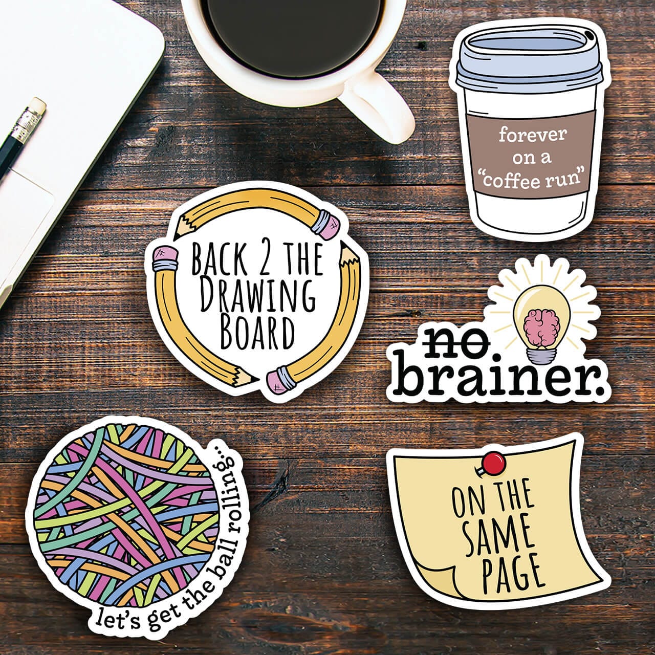  Office Sarcasm Stickers - 5 Pack、mySite、elrpsem3k