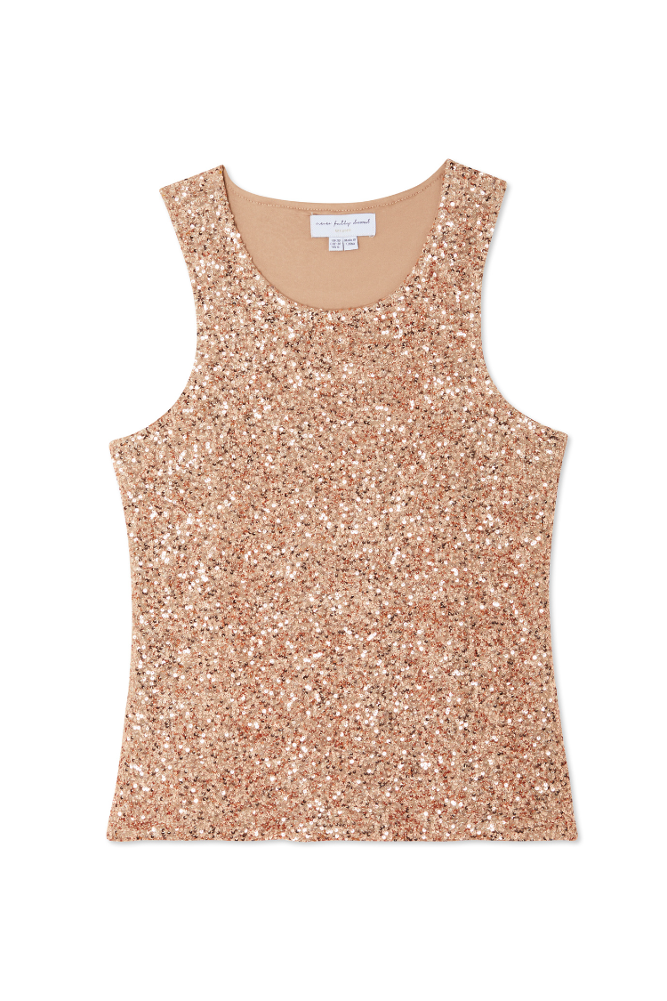 Gold Sequin Tank Top、mySite、solidvoid