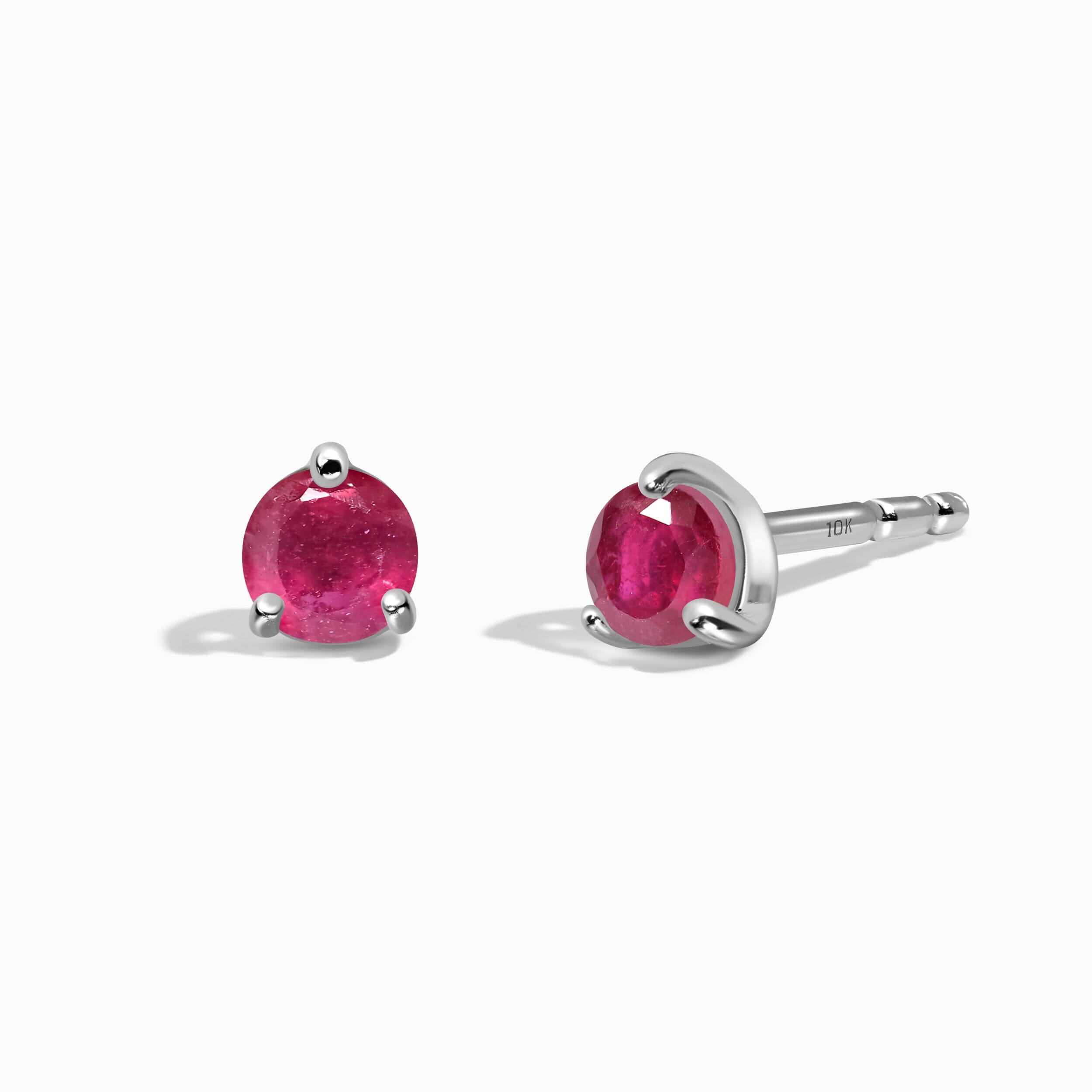 Ruby Round Studs - July Birthstone、mySite、hinf8tx79