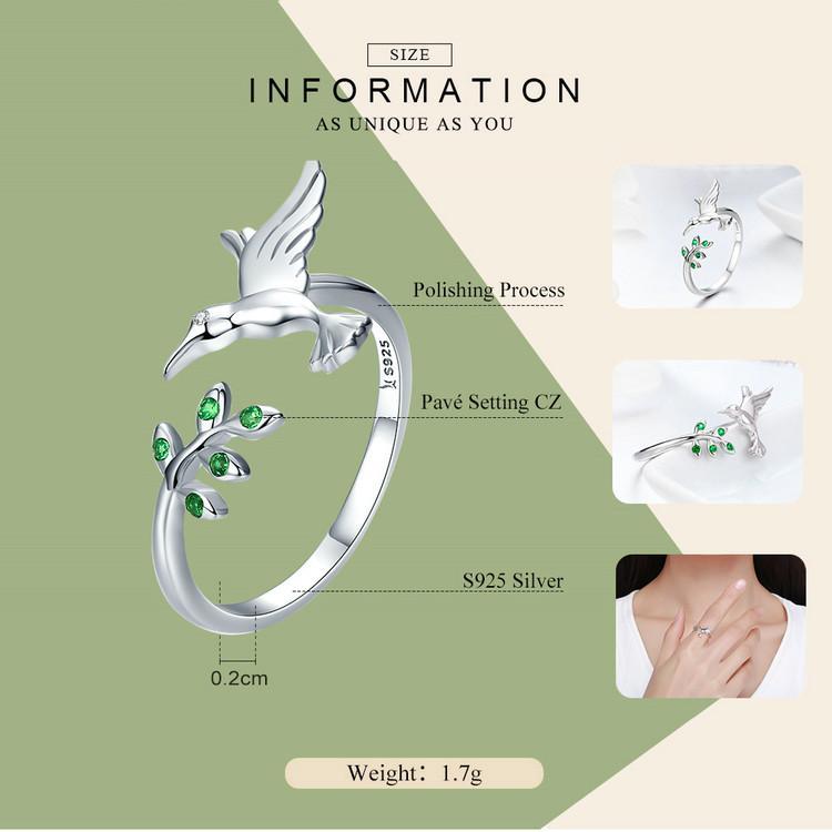 Sterling Silver Hummingbird Jewelry: Necklace, Earrings, Ring or SET!、mySite、g9winljtr