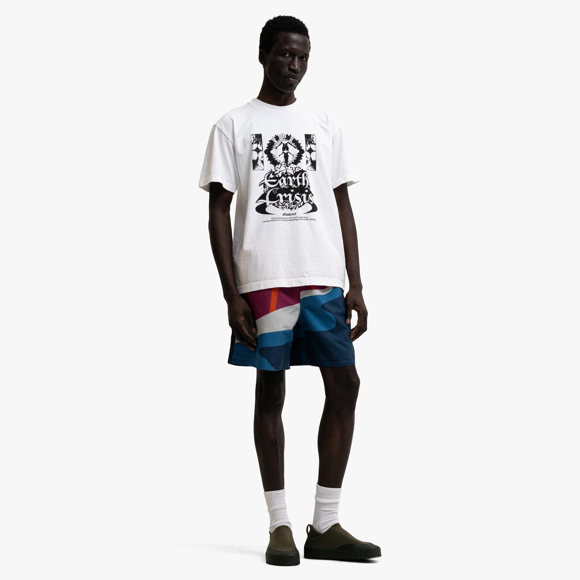  Afield Out Crisis T-shirt White、mySite、merchandisen