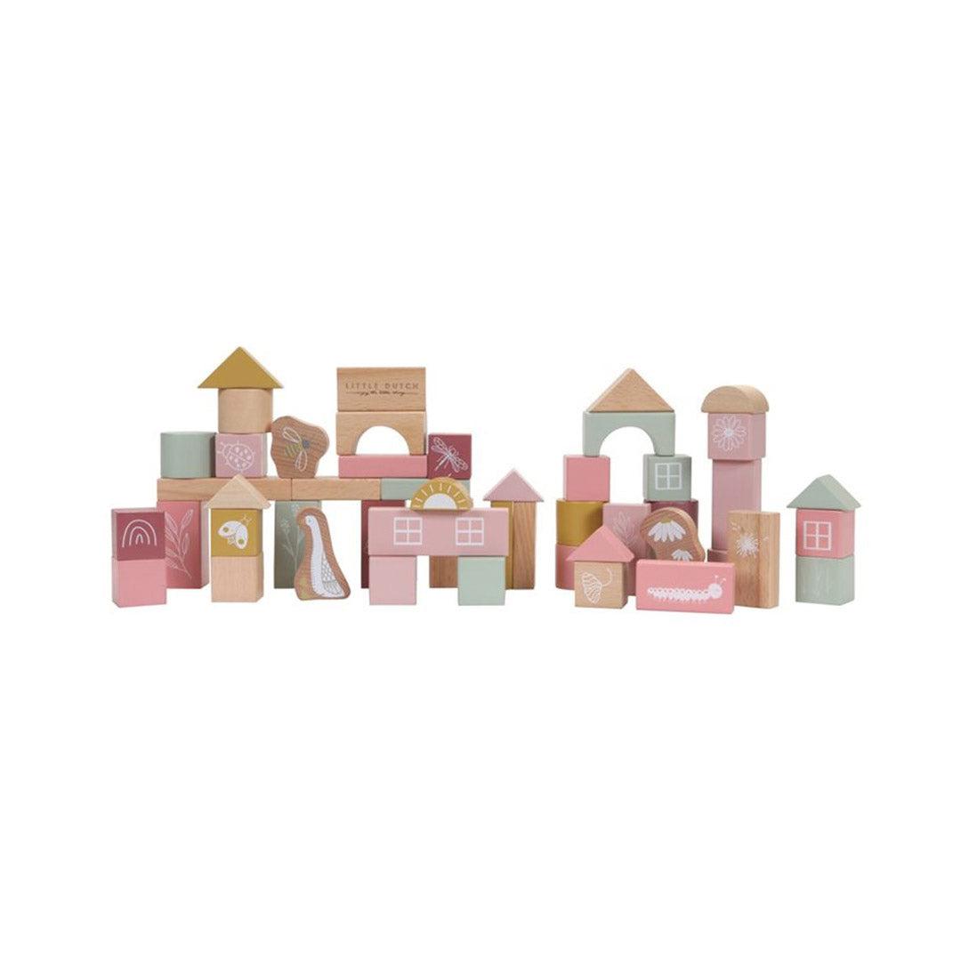  Little Dutch Wooden Building Blocks - Pink、mySite、merchandisen