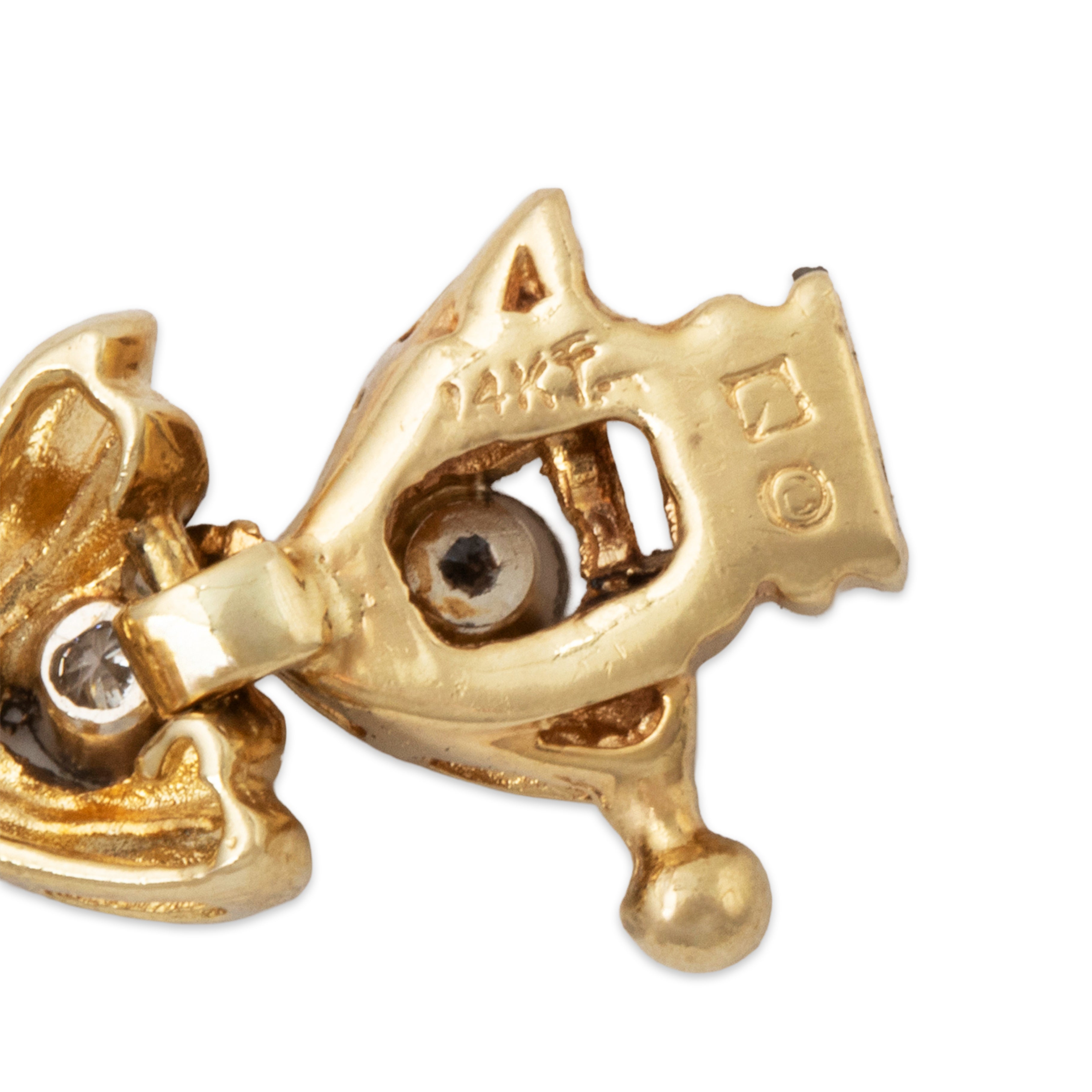 Vintage 14k Yellow Gold .434cttw Diamond Fancy Link Tennis Bracelet 7、mySite、hinf8tx79