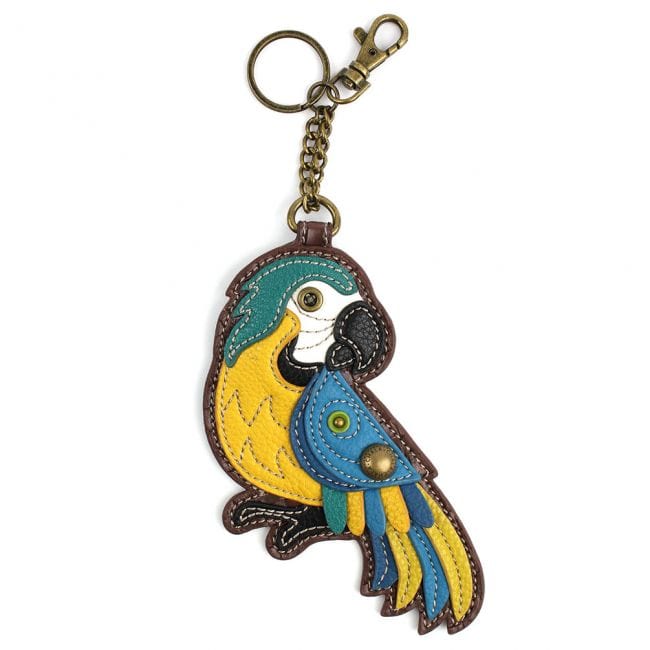 Macaw- KEYCHAIN, Coin Purse-Blue & Gold or Scarlet Macaws*、mySite、g9winljtr