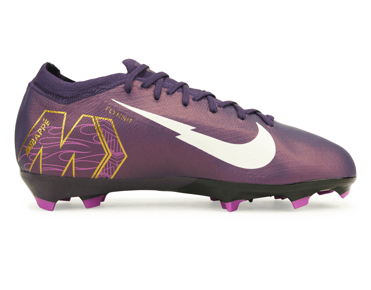 Nike Kids Zoom Mercurial Vapor 16 Pro KM FG Grand Purple/Pale Ivory、mySite、noshort