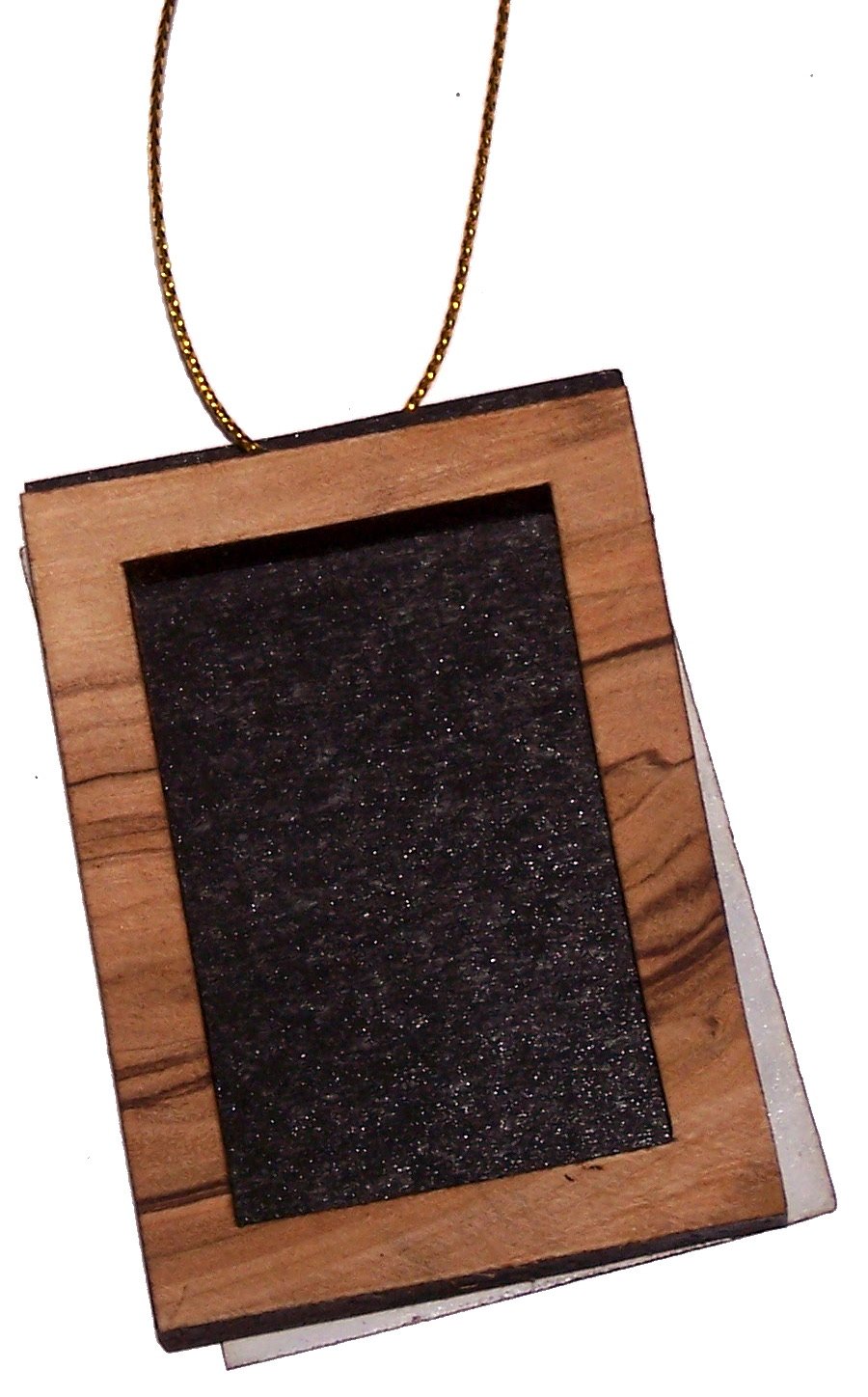 Olive Wood hanging frame and magnet decoration / Rectangle Ornament - Model IV ( 6 cm or 2.4 Inches )、mySite、topwebapps