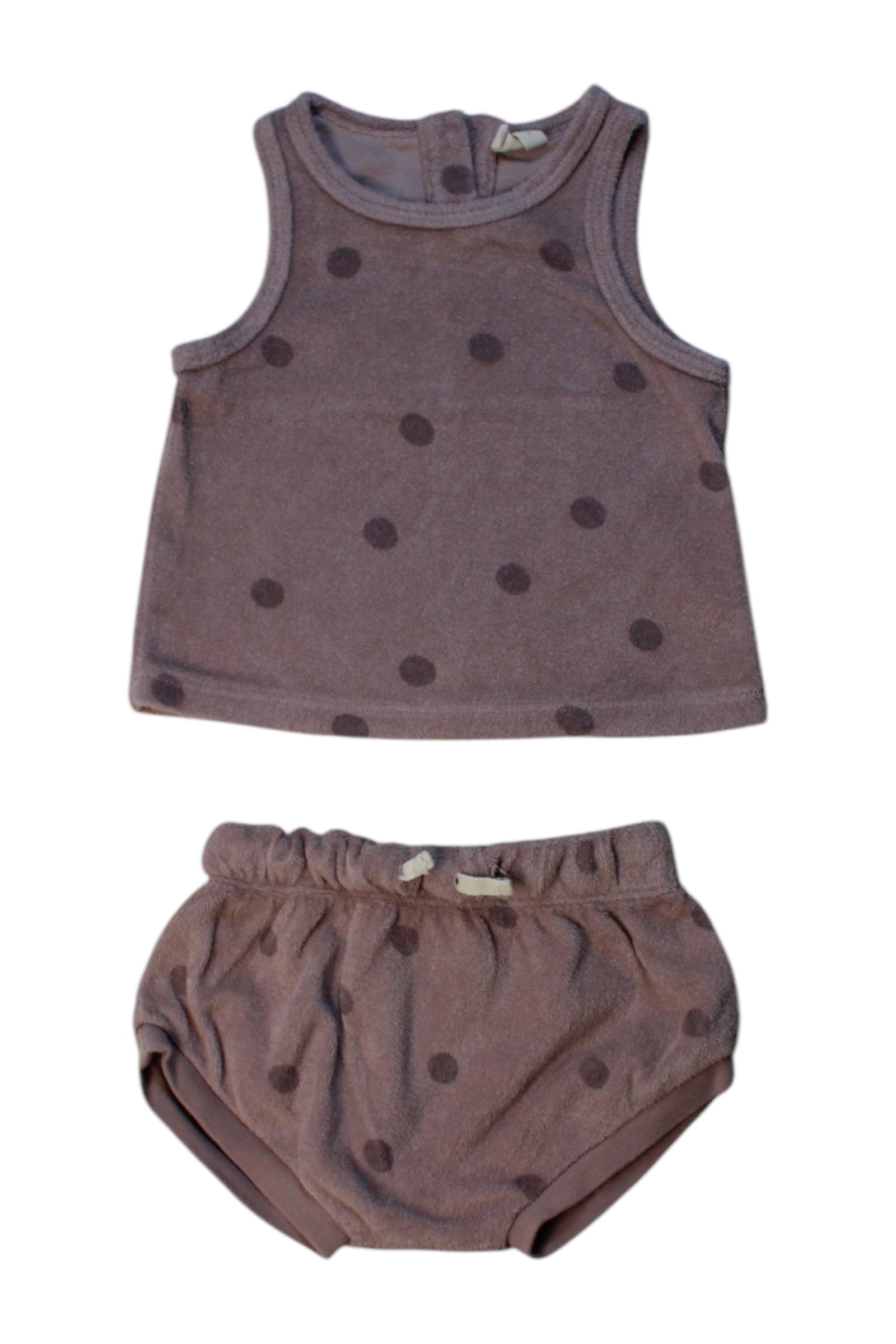 Quincy Mae Polka Dot Tank Top And Bloomer Shorts Set 3-6M、mySite、g9winljtr