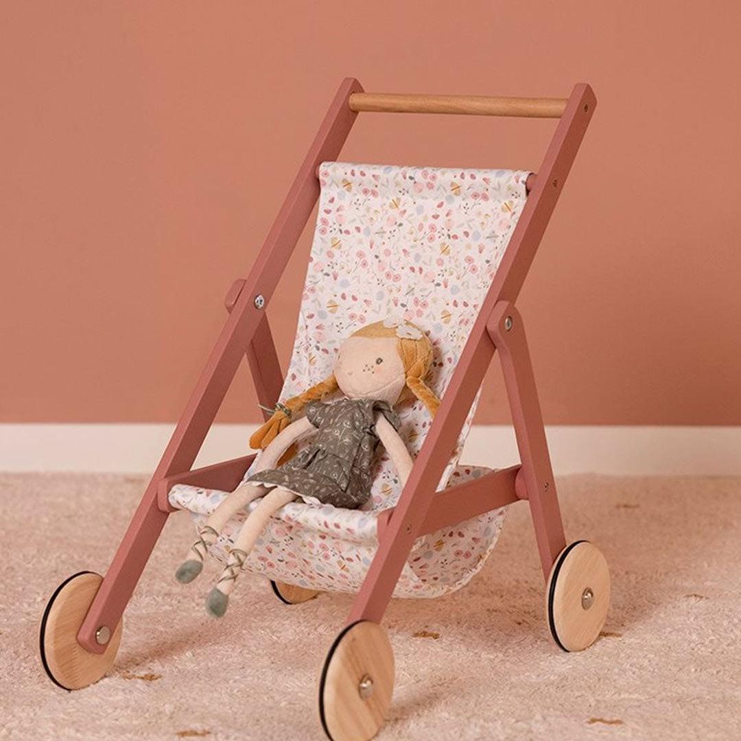  Little Dutch Wooden Doll Stroller - Flowers + Butterflies、mySite、merchandisen