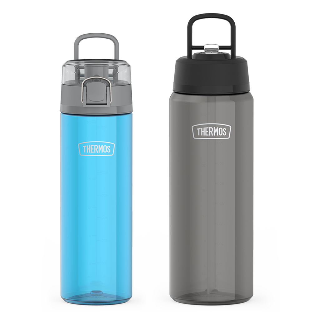 26oz Spout Lid & 32oz Straw Lid Lightweight Water Bottle Bundle - Teal & Smoke、mySite、noshort