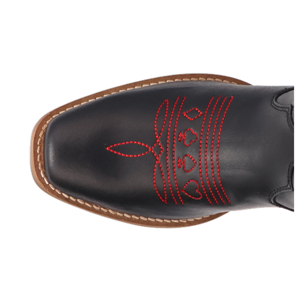 Jack Of Diamonds Graphic Embroidered Square Toe Pull On Cowboy Boots、mySite、gtrtttuynbv