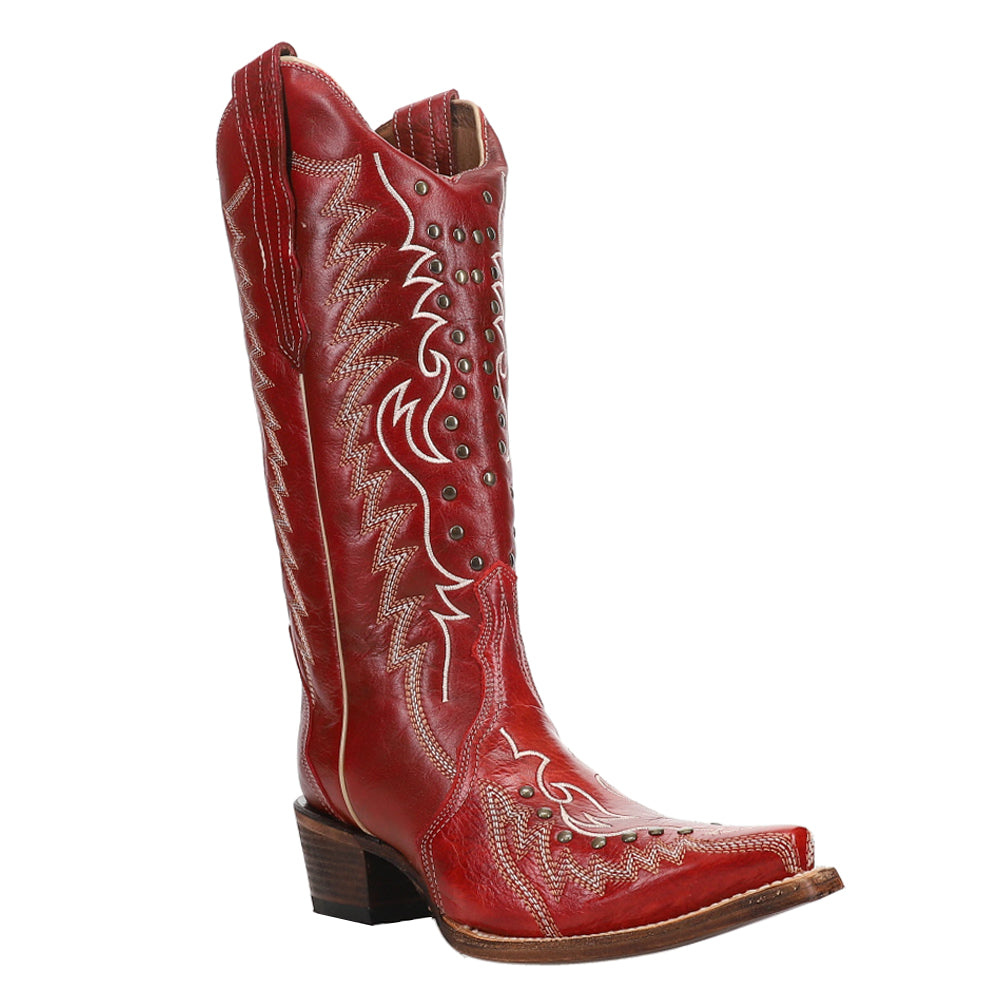 Embroidered And Studded Snip Toe Cowboy Boots、mySite、gtrtttuynbv