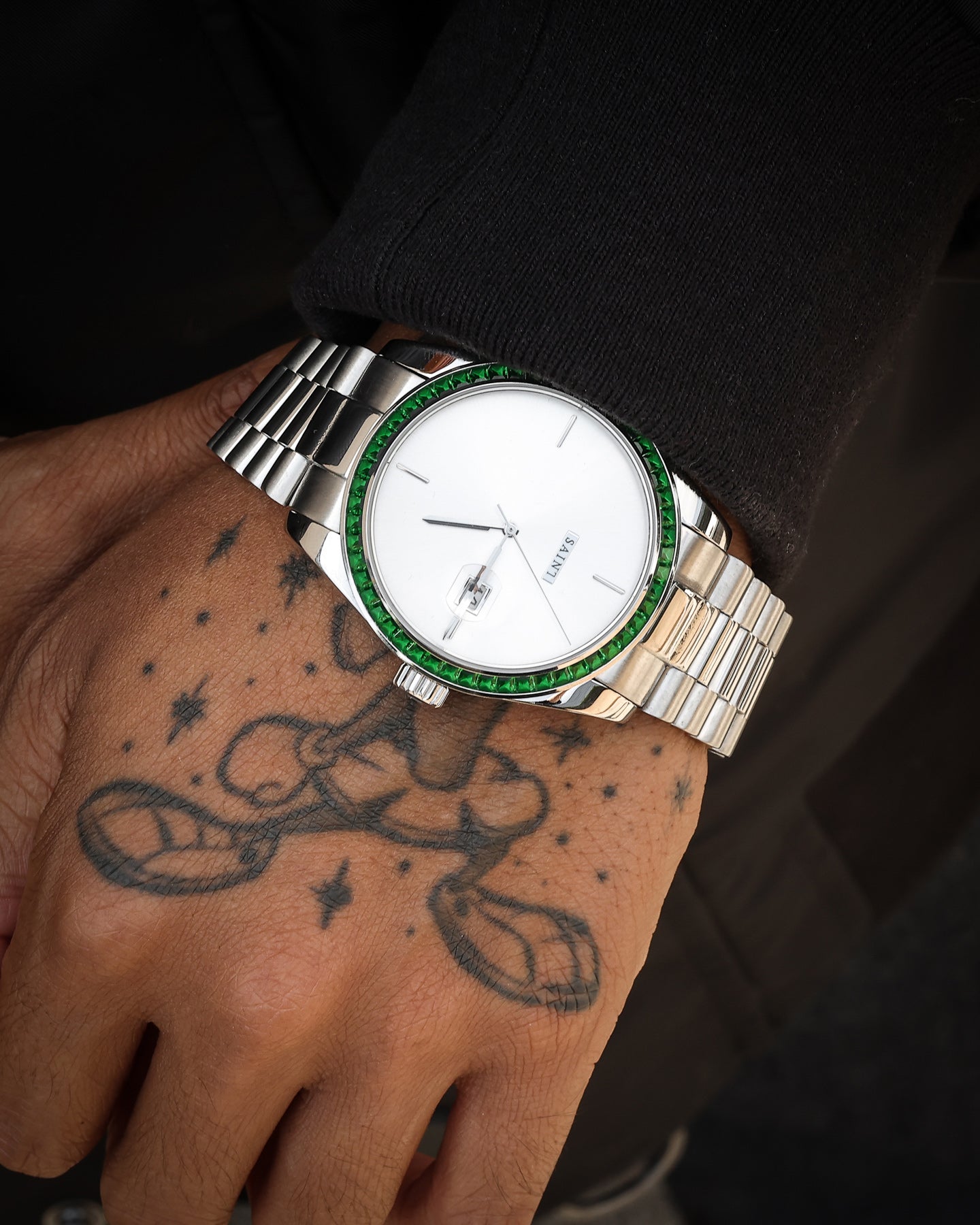 Saint Morta De Couler Watch Silver/Green、mySite、zt4zffjzw