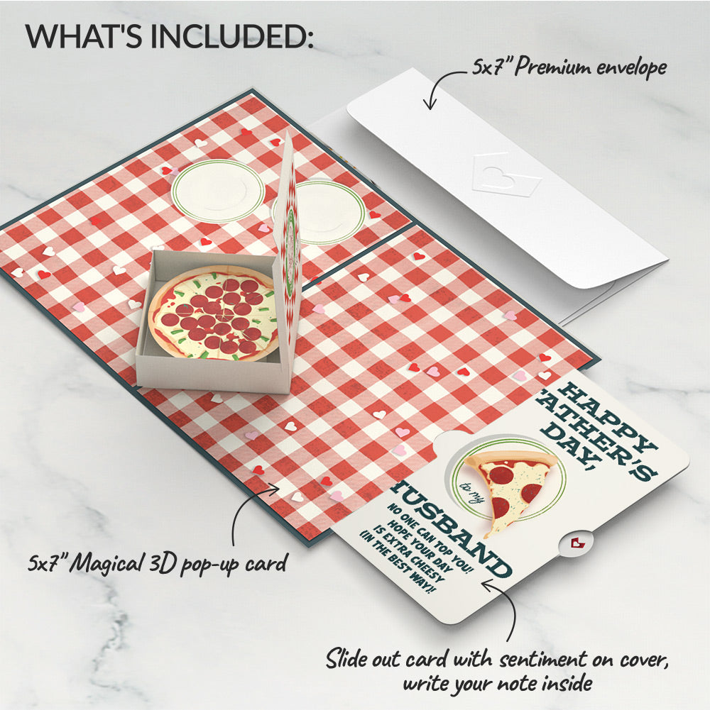 Pizza Love Father's Day Pop-Up Card and Sentiment Set for Husband、mySite、solidvoid