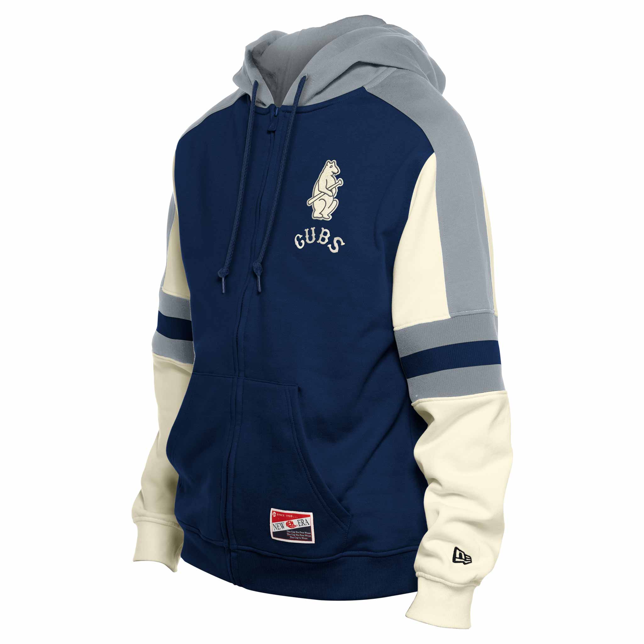 Chicago Cubs New Era 1914 Bear Full Zip Hooded Sweatshirt、mySite、vikingsvslions