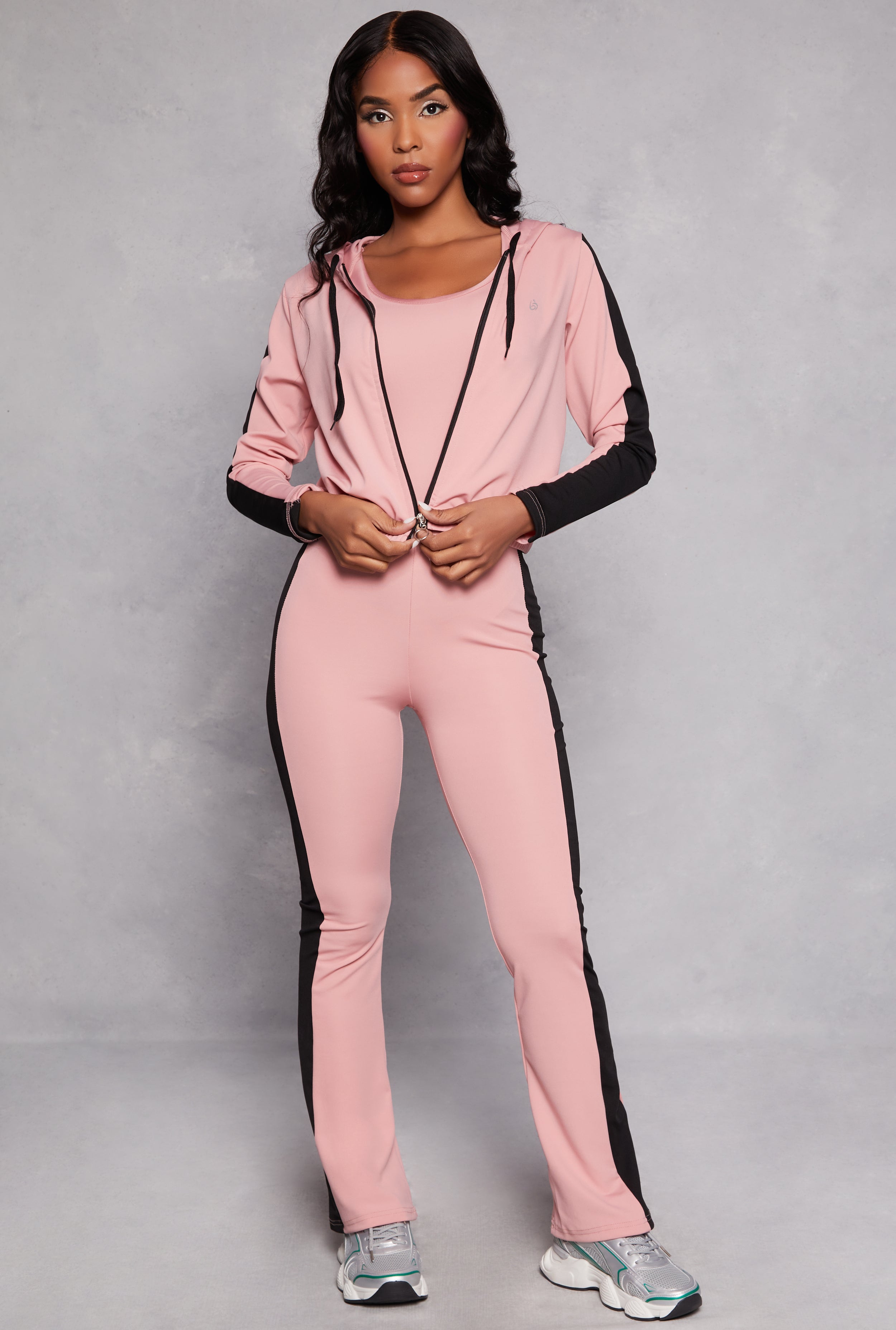 Side Stripe Detail Active Tank Catsuit、mySite、camillekostekn