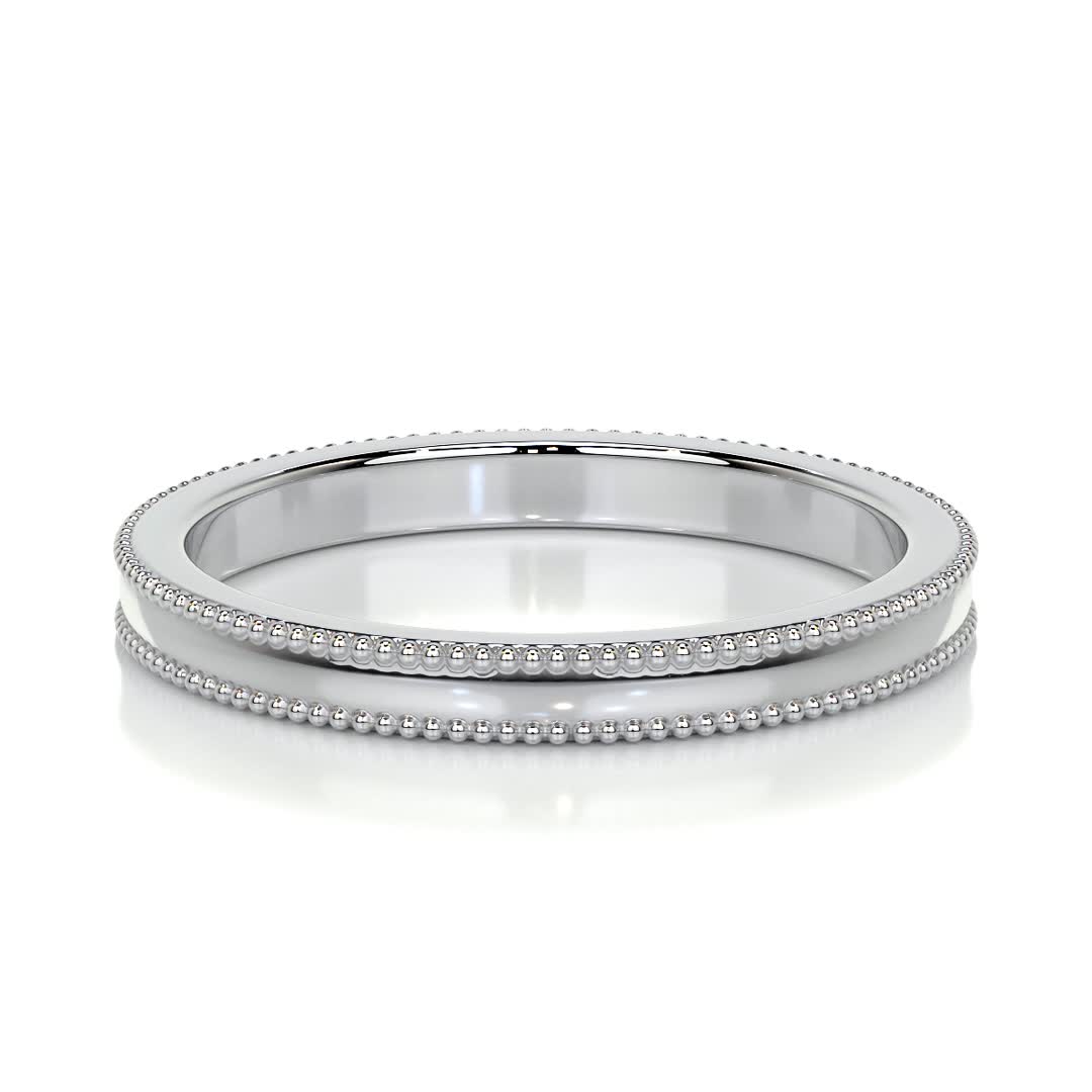 Sacha Wedding Band -14K White Gold、mySite、hinf8tx79