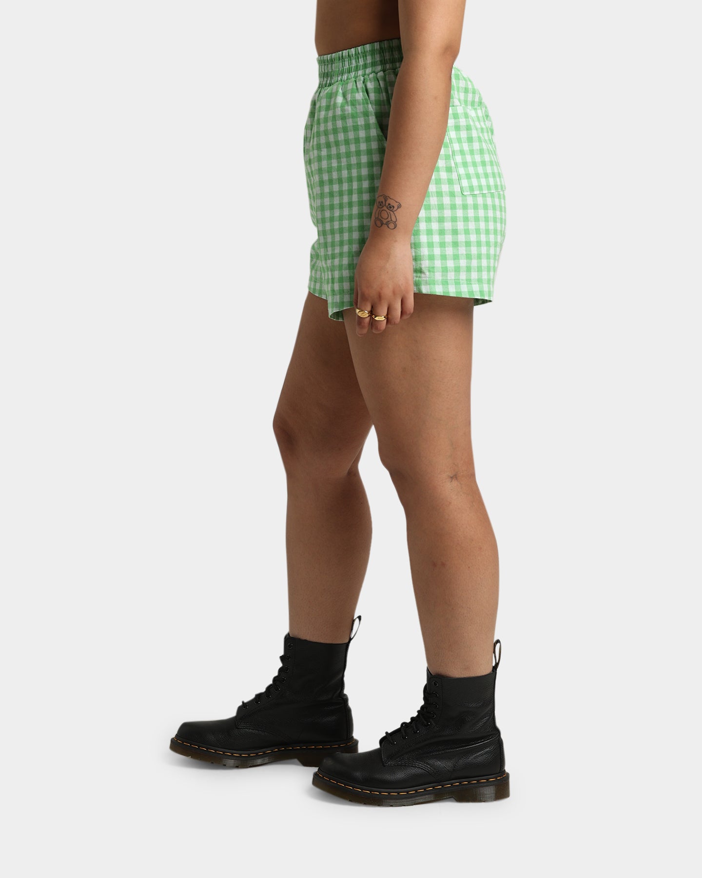 EN ES Women's Edge Shorts Gingham Aurora、mySite、zt4zffjzw