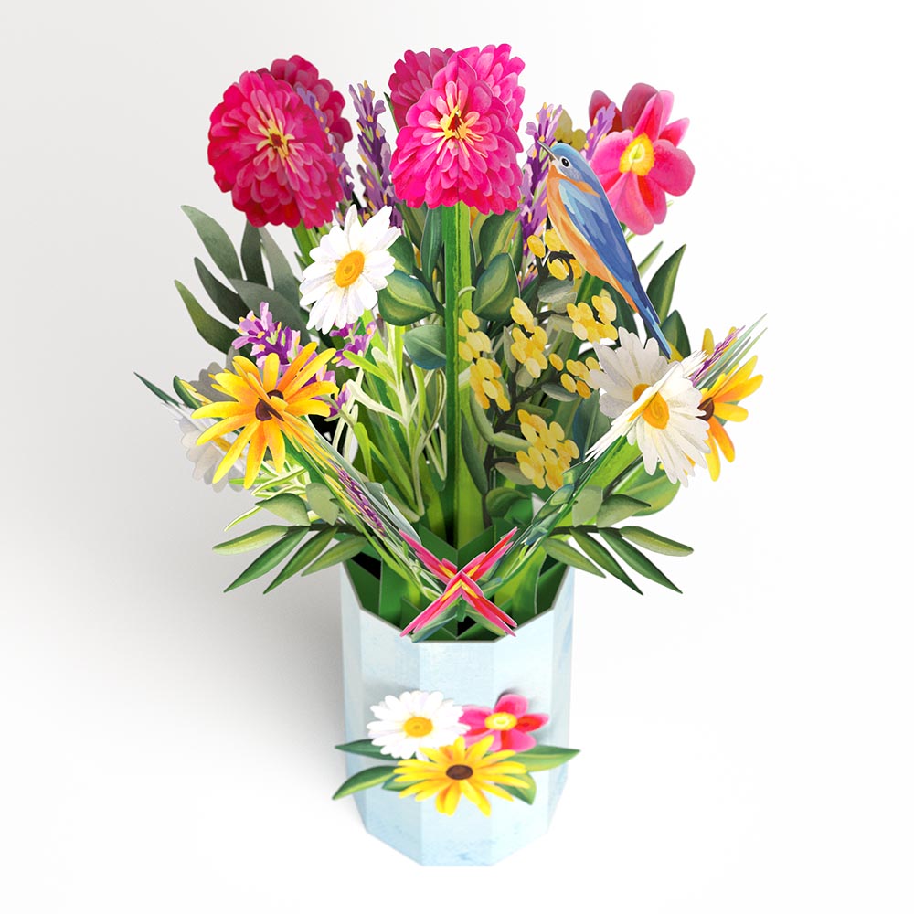 'Happiest Birthday Wishes' Plushpop Card and Bouquet Bundle、mySite、solidvoid